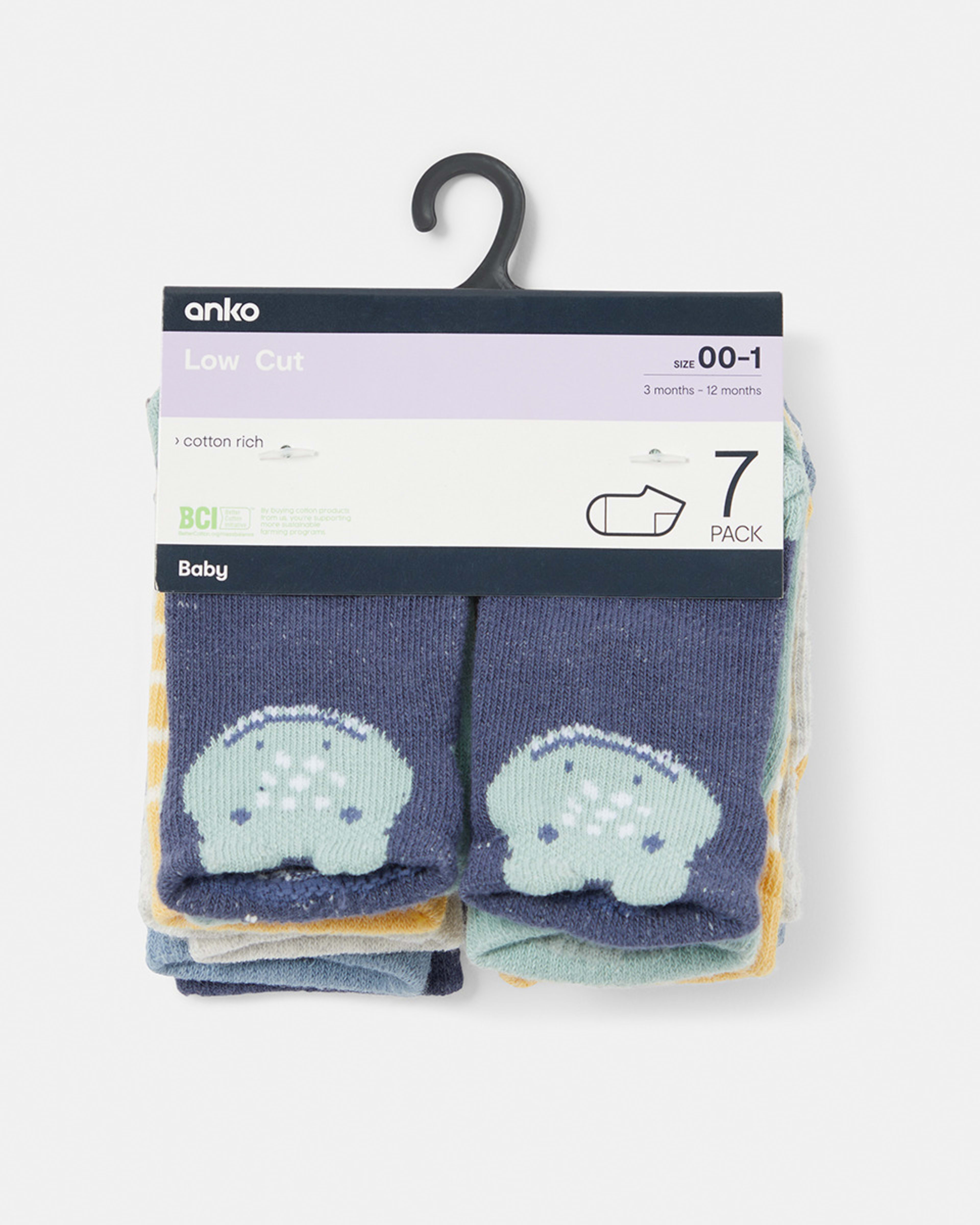 7 Pack Novelty Low Cut Socks Kmart