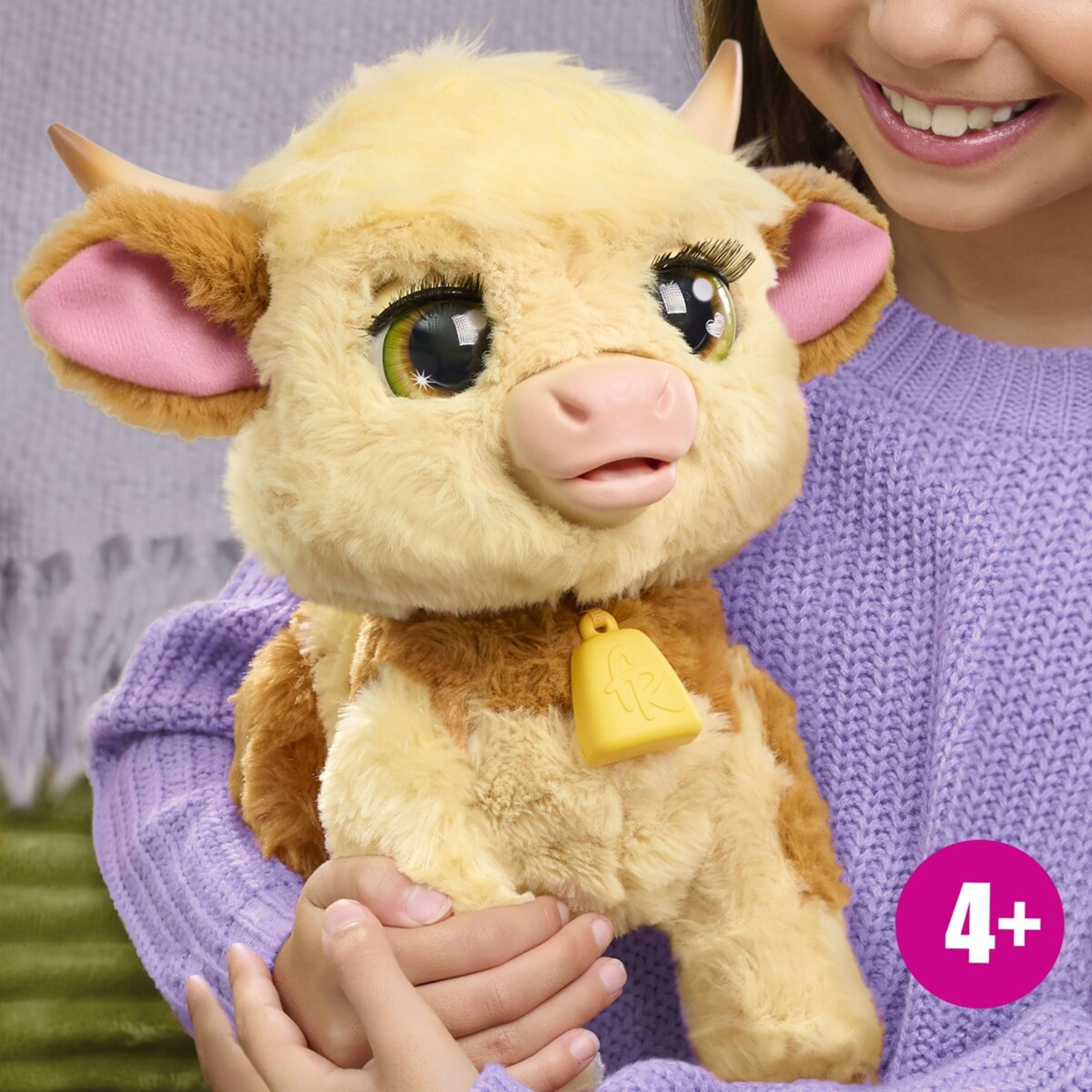 4 FurReal Maggie the Feed and Follow Cow Plush Toy, 4 of 7