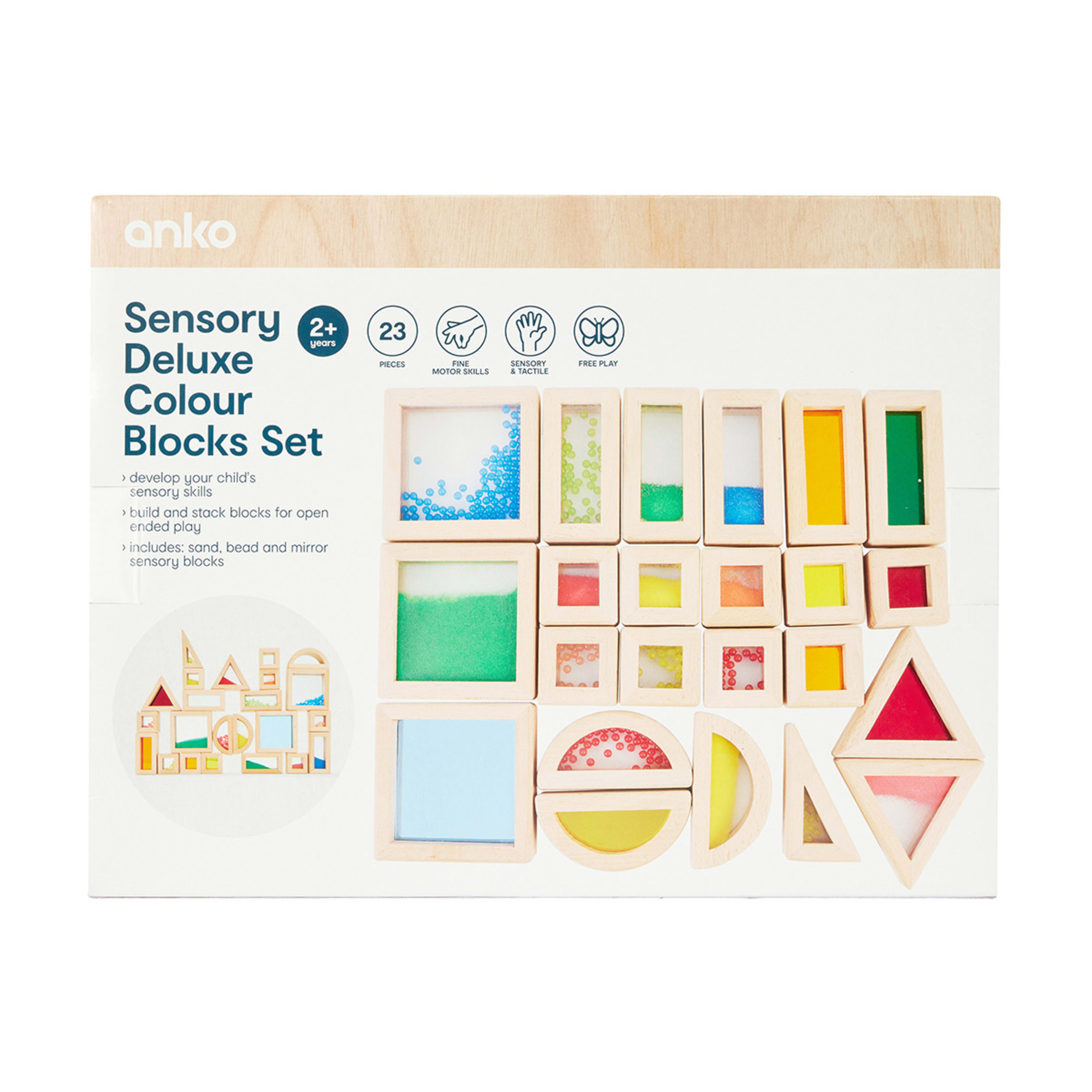 10 23 Piece Sensory Deluxe Colour Blocks Set, 10 of 10