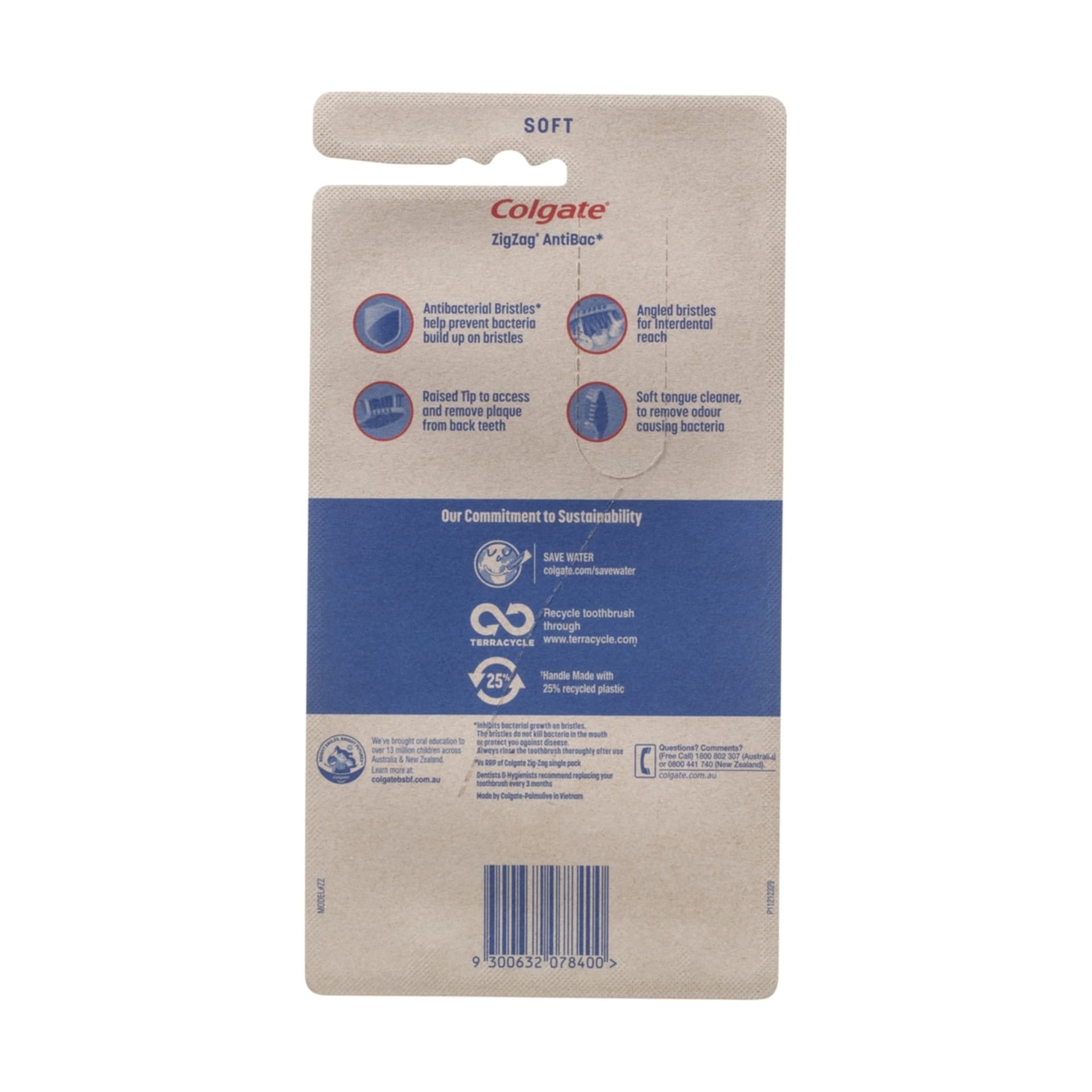 Colgate 6 Pack Soft ZigZag Toothbrushes Kmart