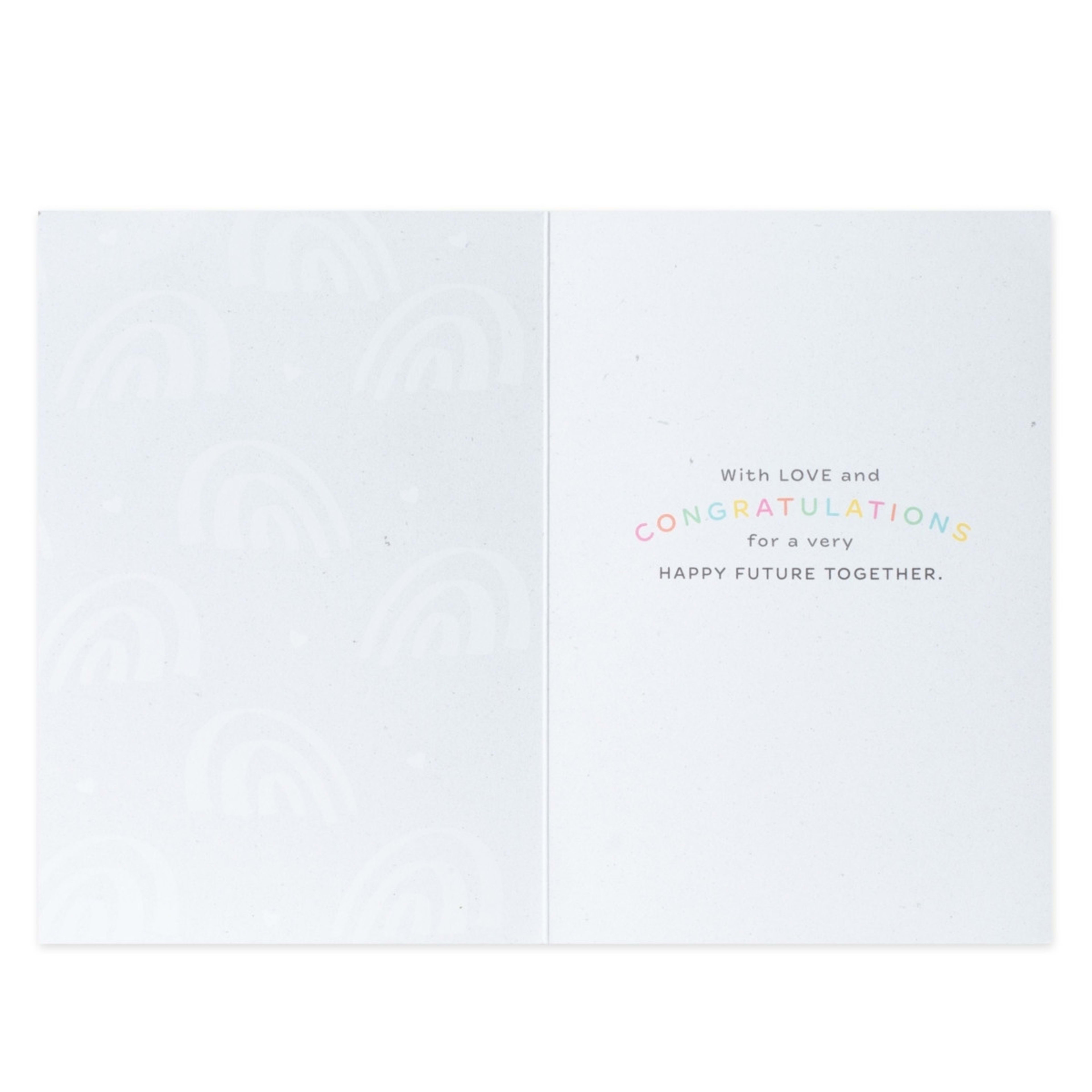2 Connections from Hallmark Wedding Congratulations Card - Smiling Rainbows, 2 of 3