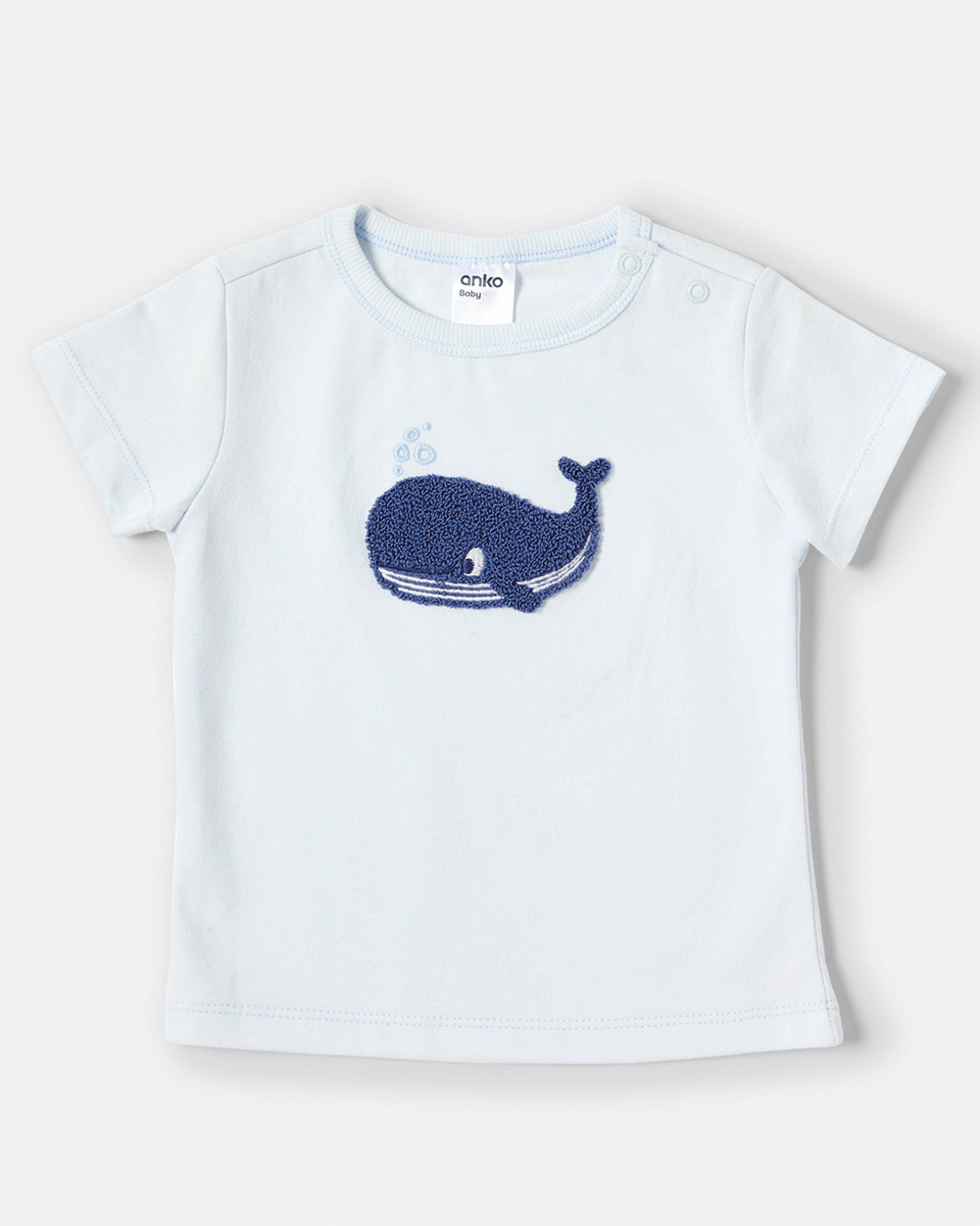 1 Applique T-shirt Whale, 1 of 3