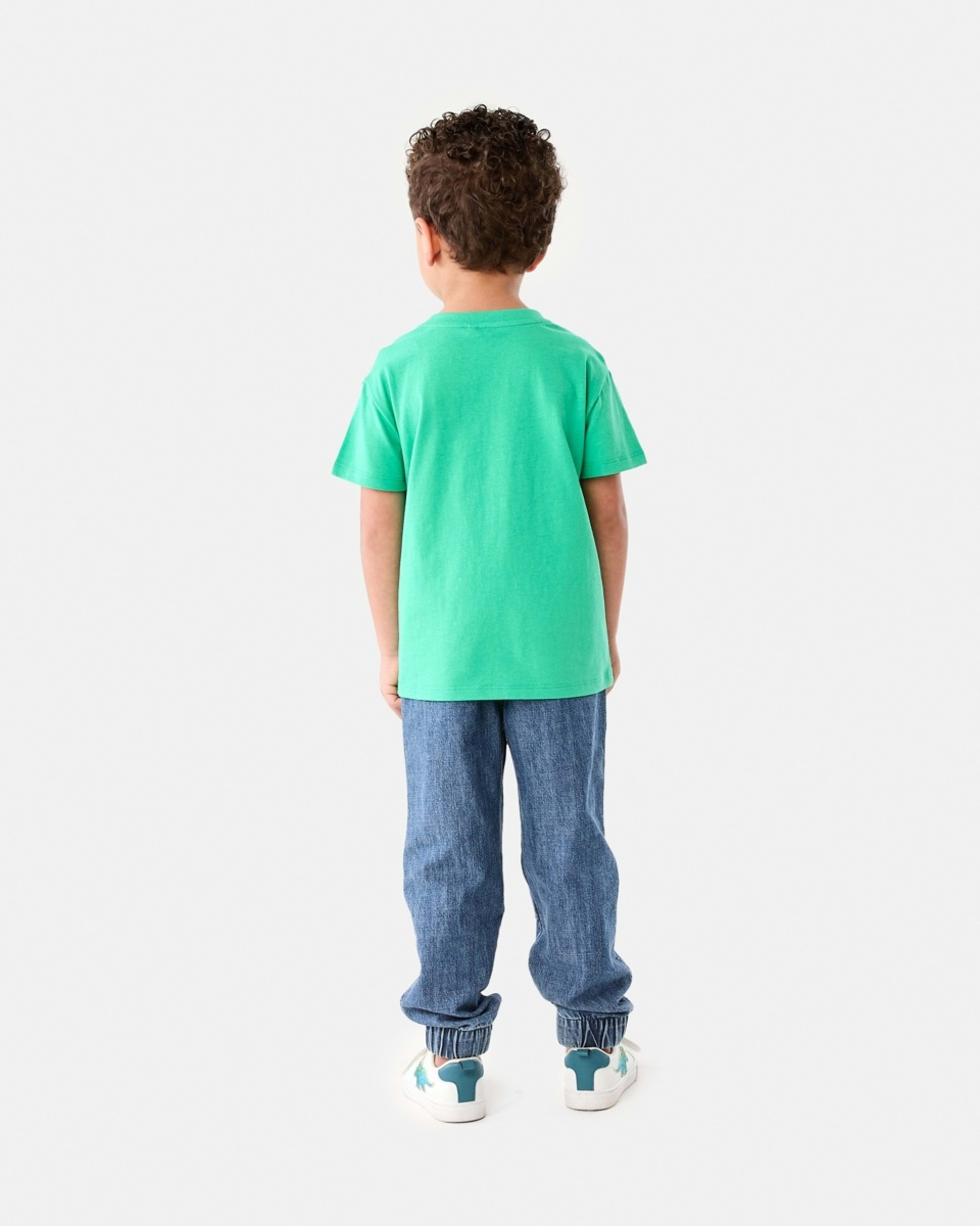 6 Chest Print T-shirt COOL KIDS SPORT APPLE GREEN, 6 of 6