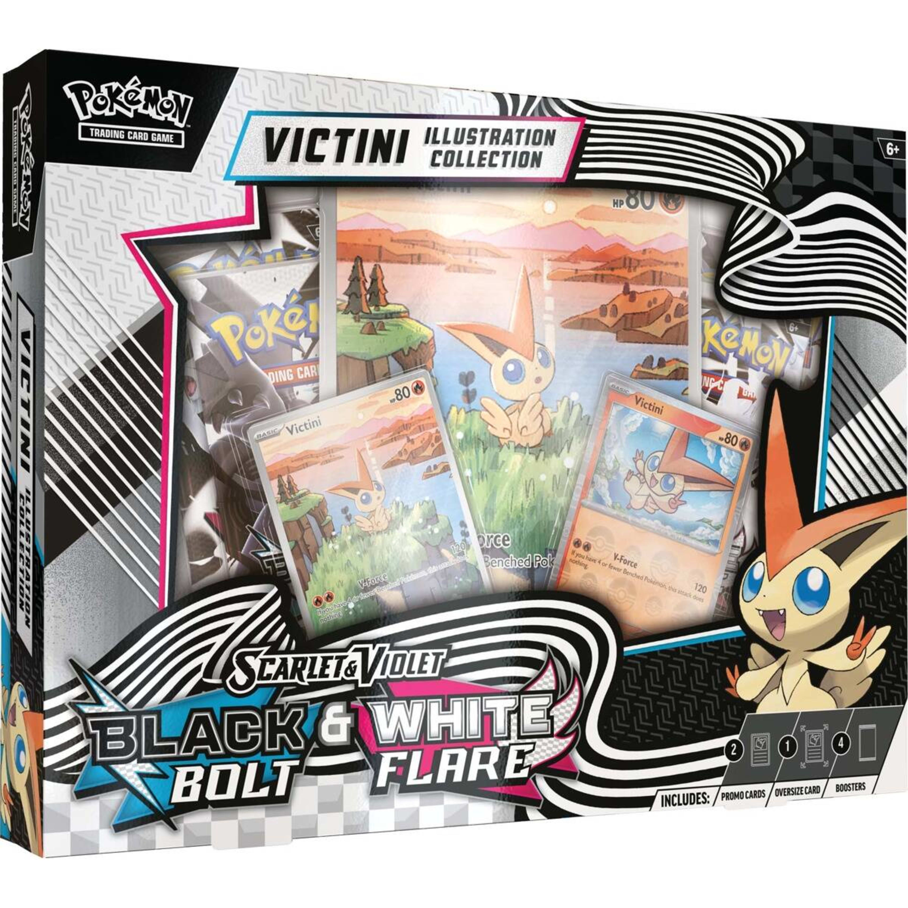 1 Pokemon Trading Card Game: Scarlet and Violet Black Bolt and White Flare Victini Illustration Collection