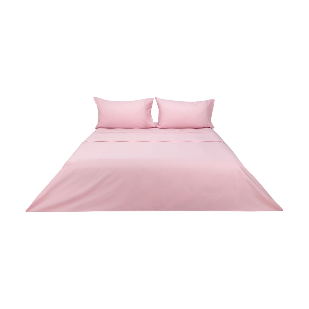 180 Thread Count Sheet Set - Queen Bed, Pink - Kmart