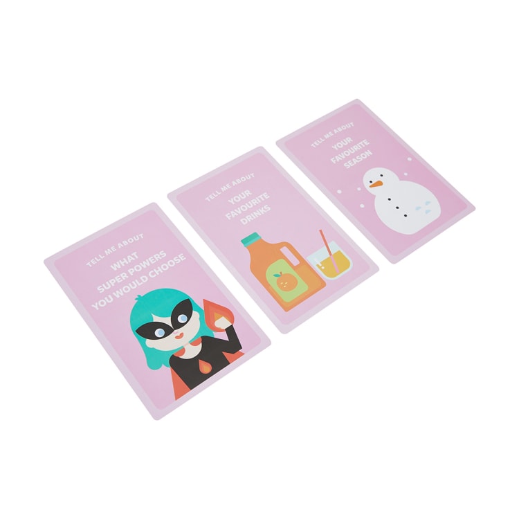 Conversation Starters Question and Picture Cards Kmart