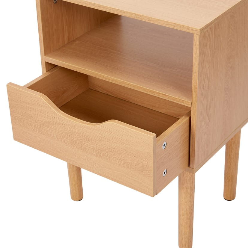 Oak Look Bedside Table Kmart