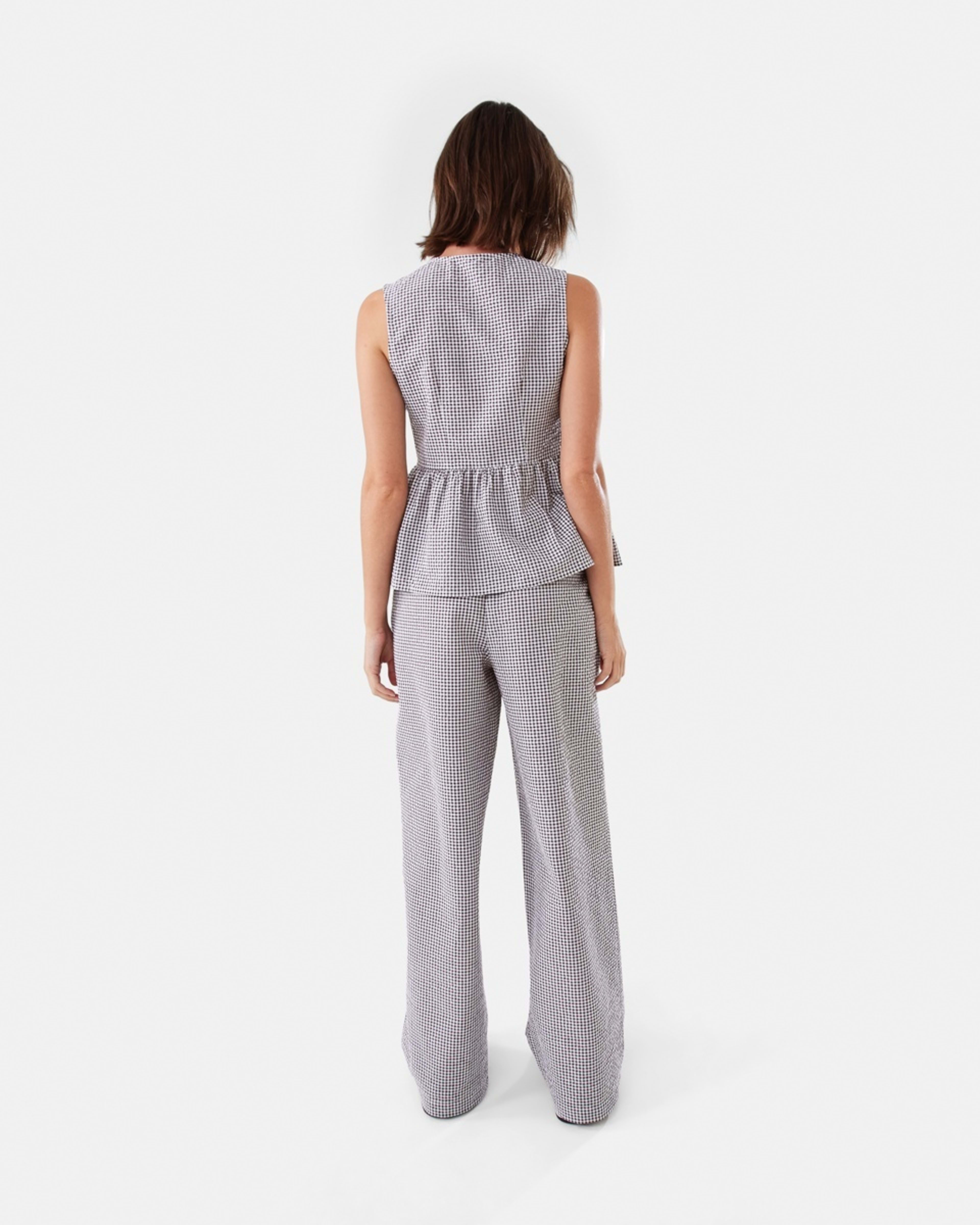 4 Seersucker Pants Brwn Ging, 4 of 6