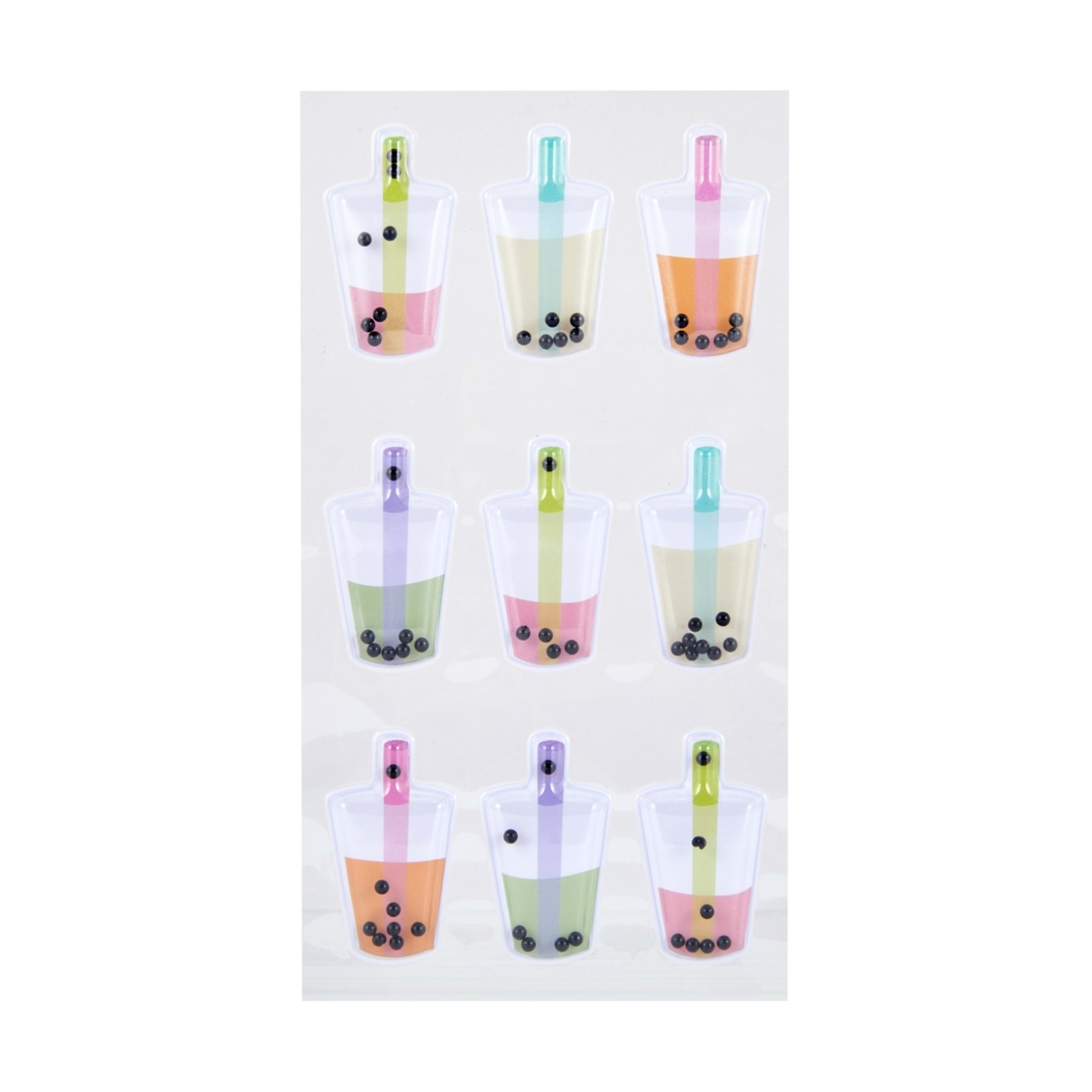 2 9 Piece Shaker Stickers - Bubble Tea, 2 of 2