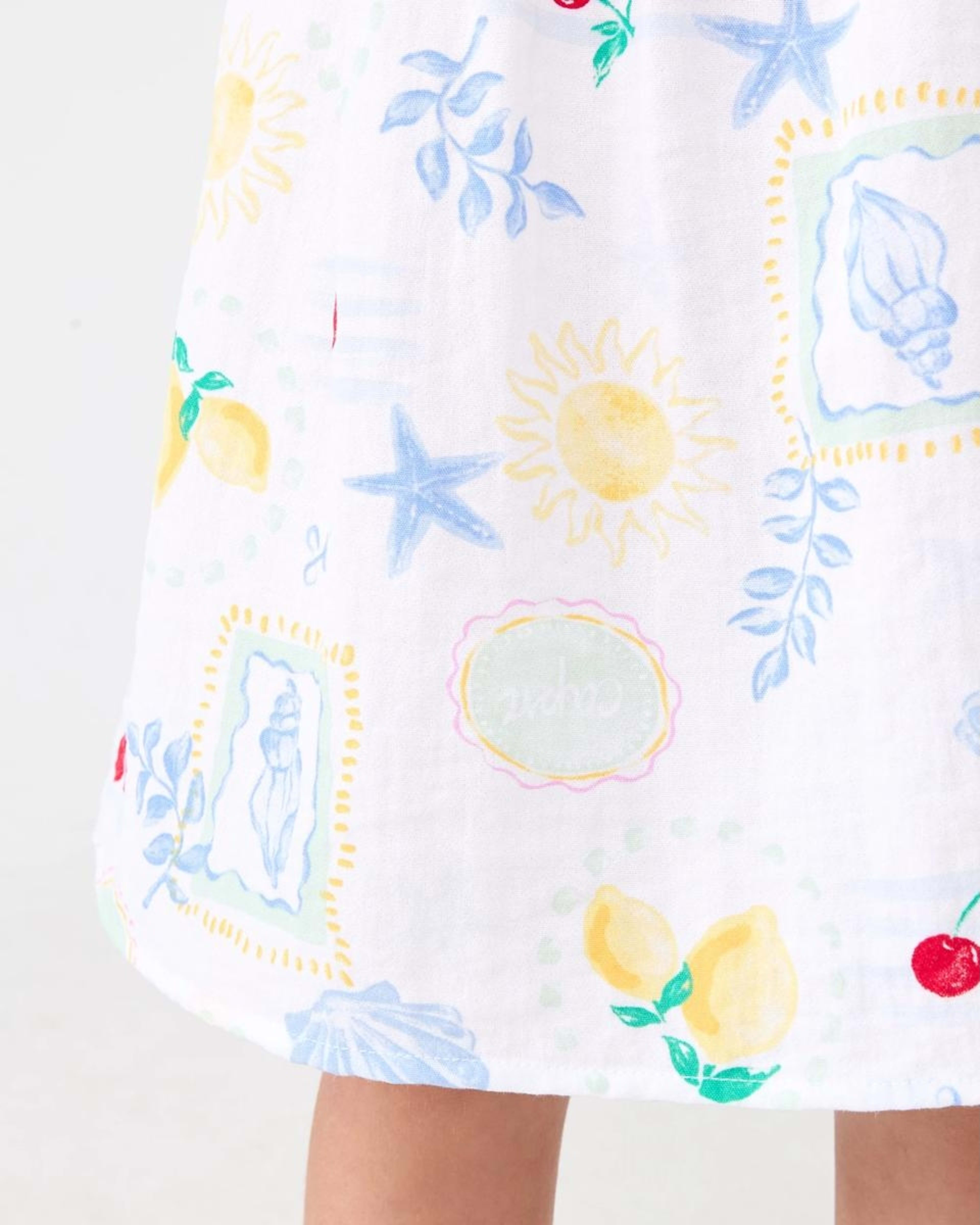 6 Smocked Dress Wht Costal, 6 of 8