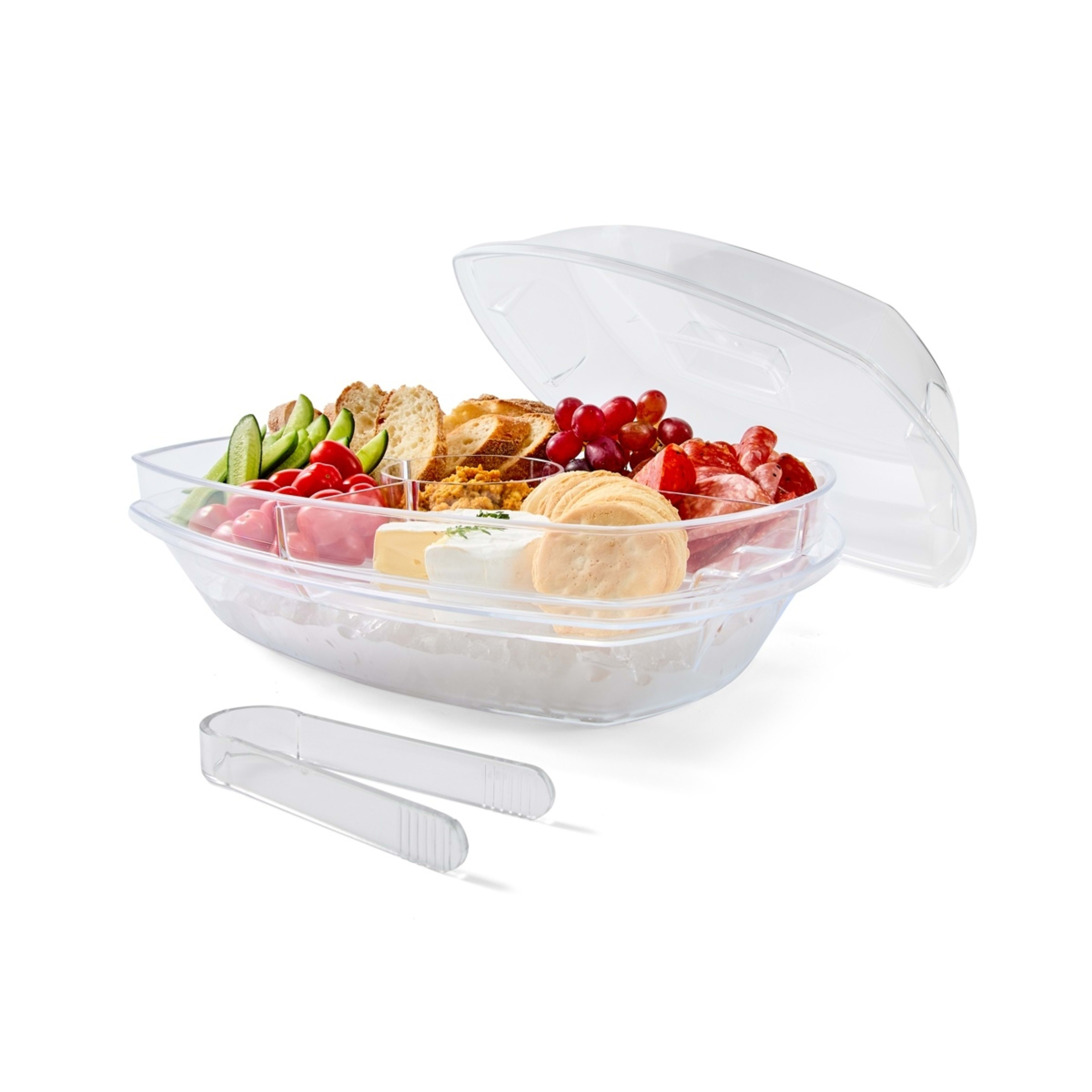 1 Rectangle Food Platter with Ice Tray
