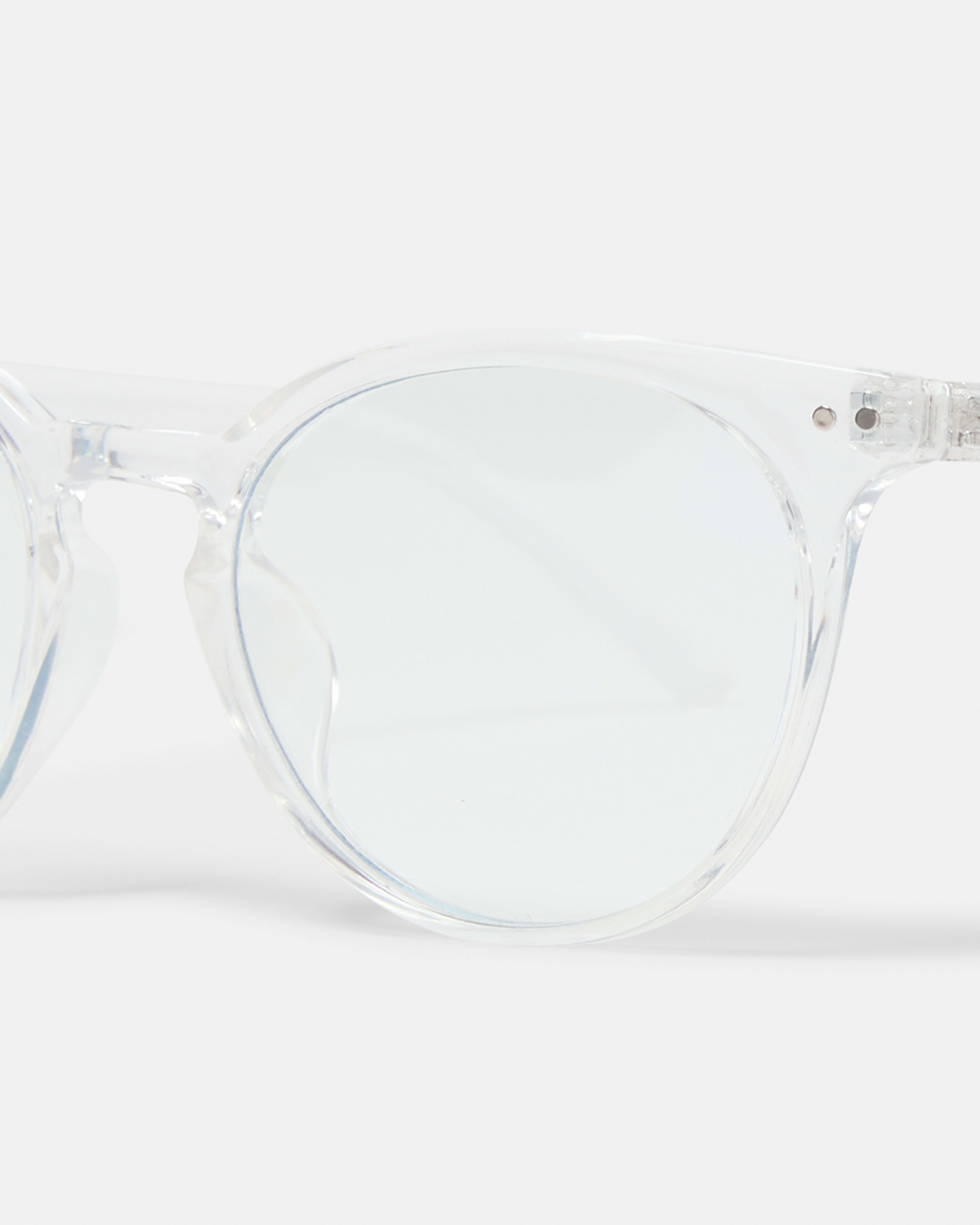 4 Round Blue Light Glasses Clear, 4 of 6