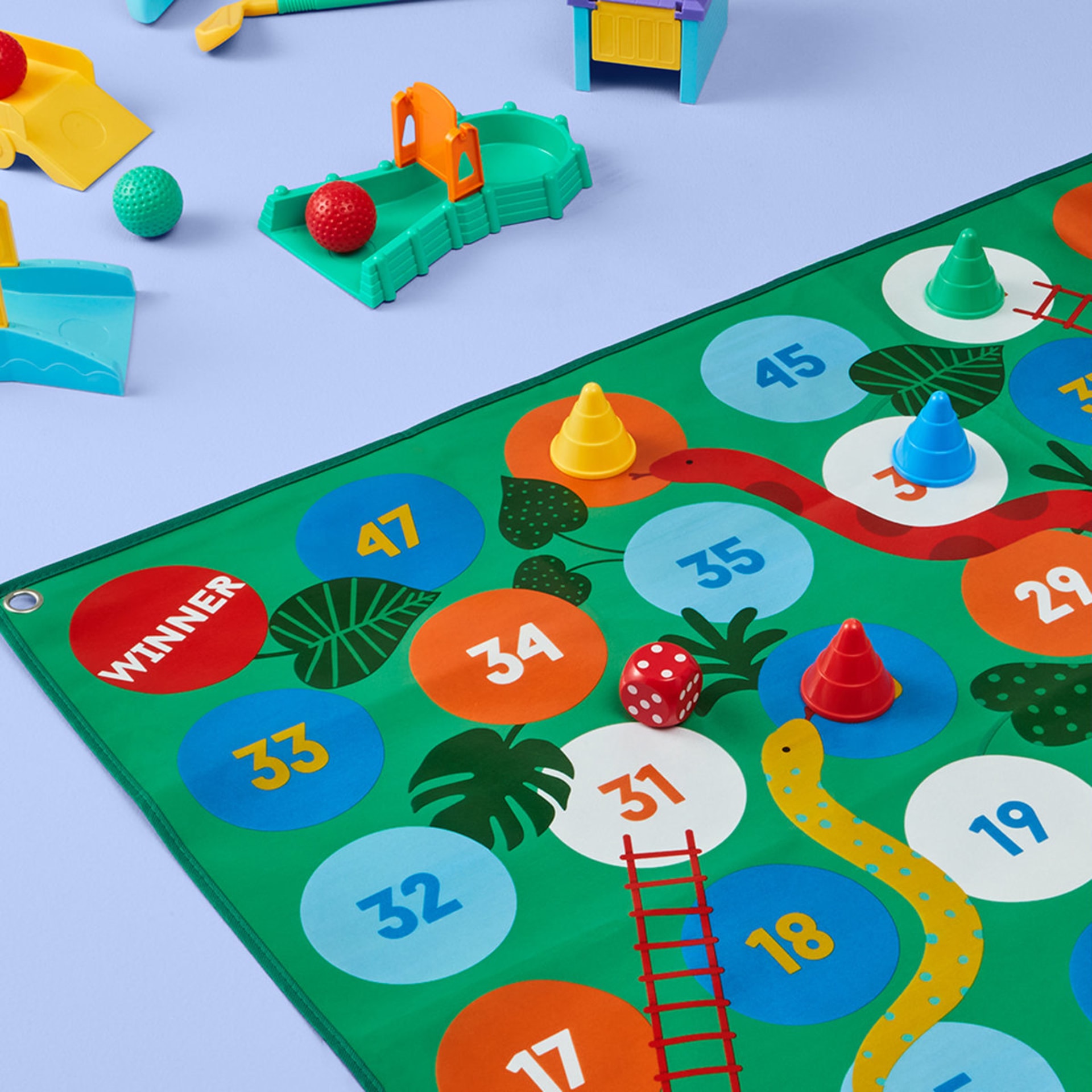 10 Piece Jumbo Snakes & Ladders Kmart