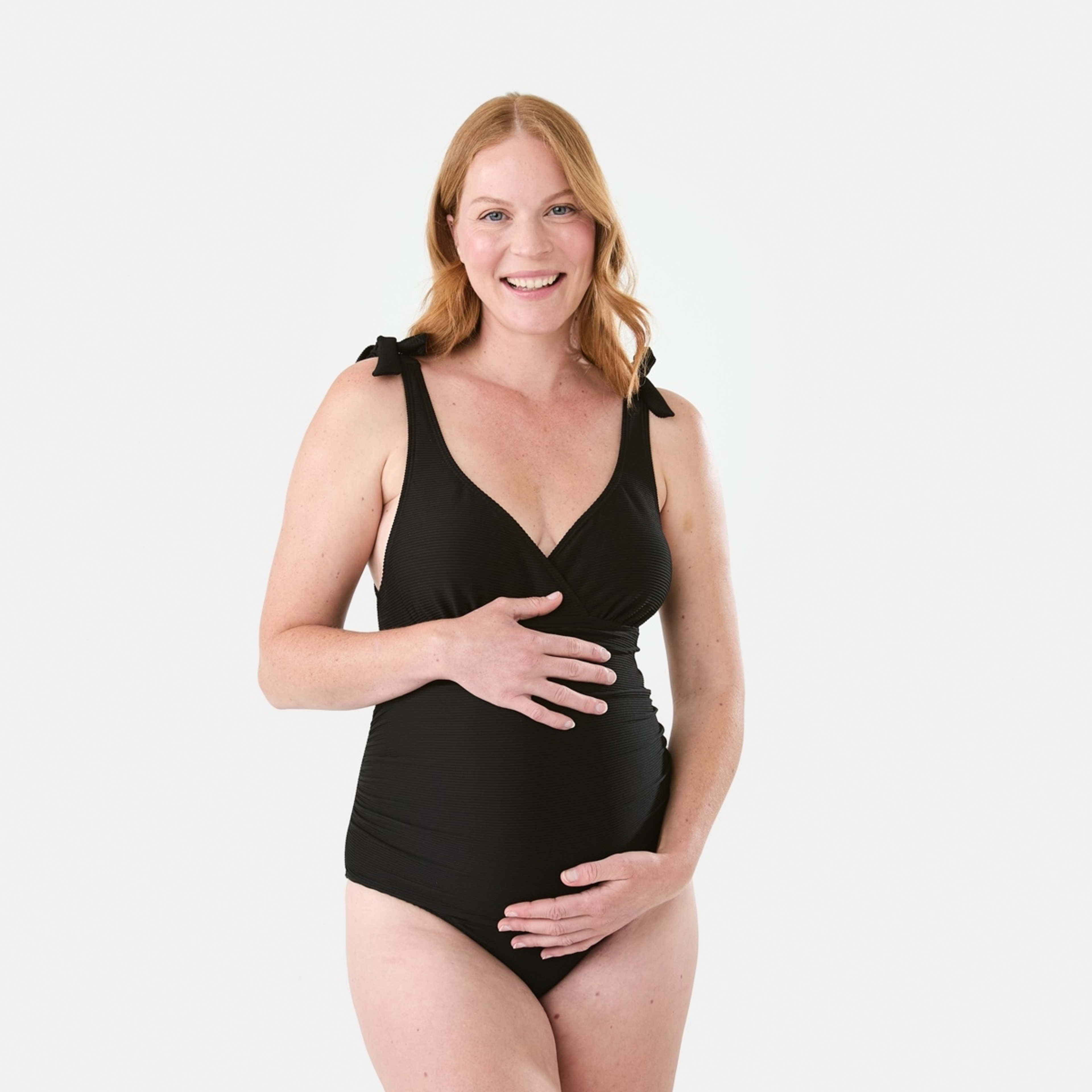 1 Maternity Wrap Swimsuit Black, 1 of 7