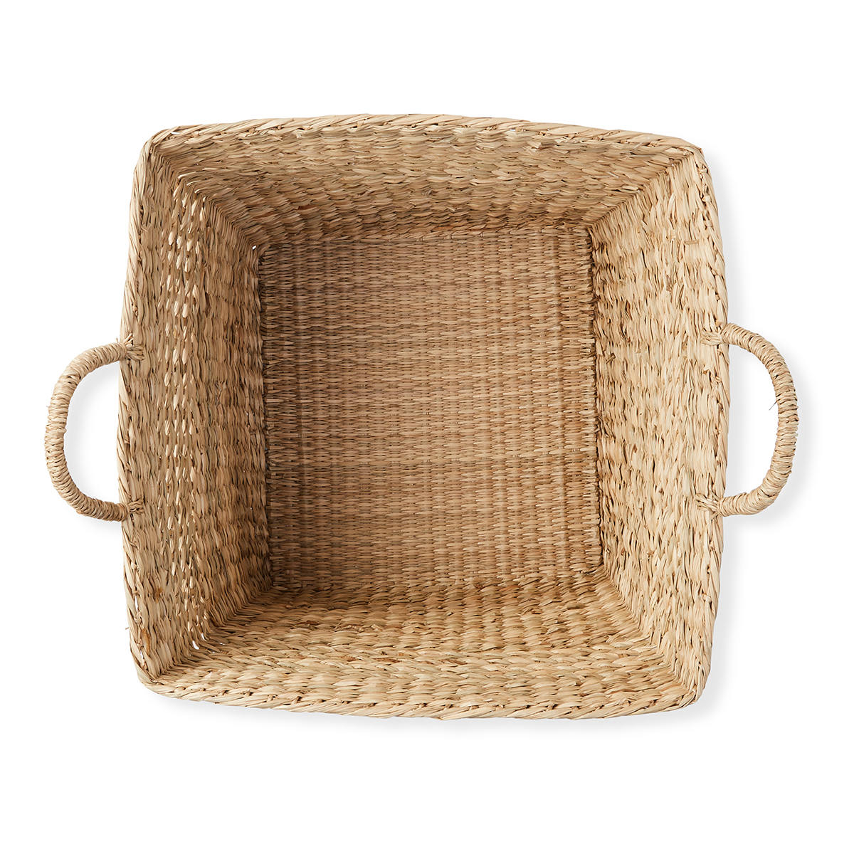Square Seagrass Woven Basket - Natural - Kmart