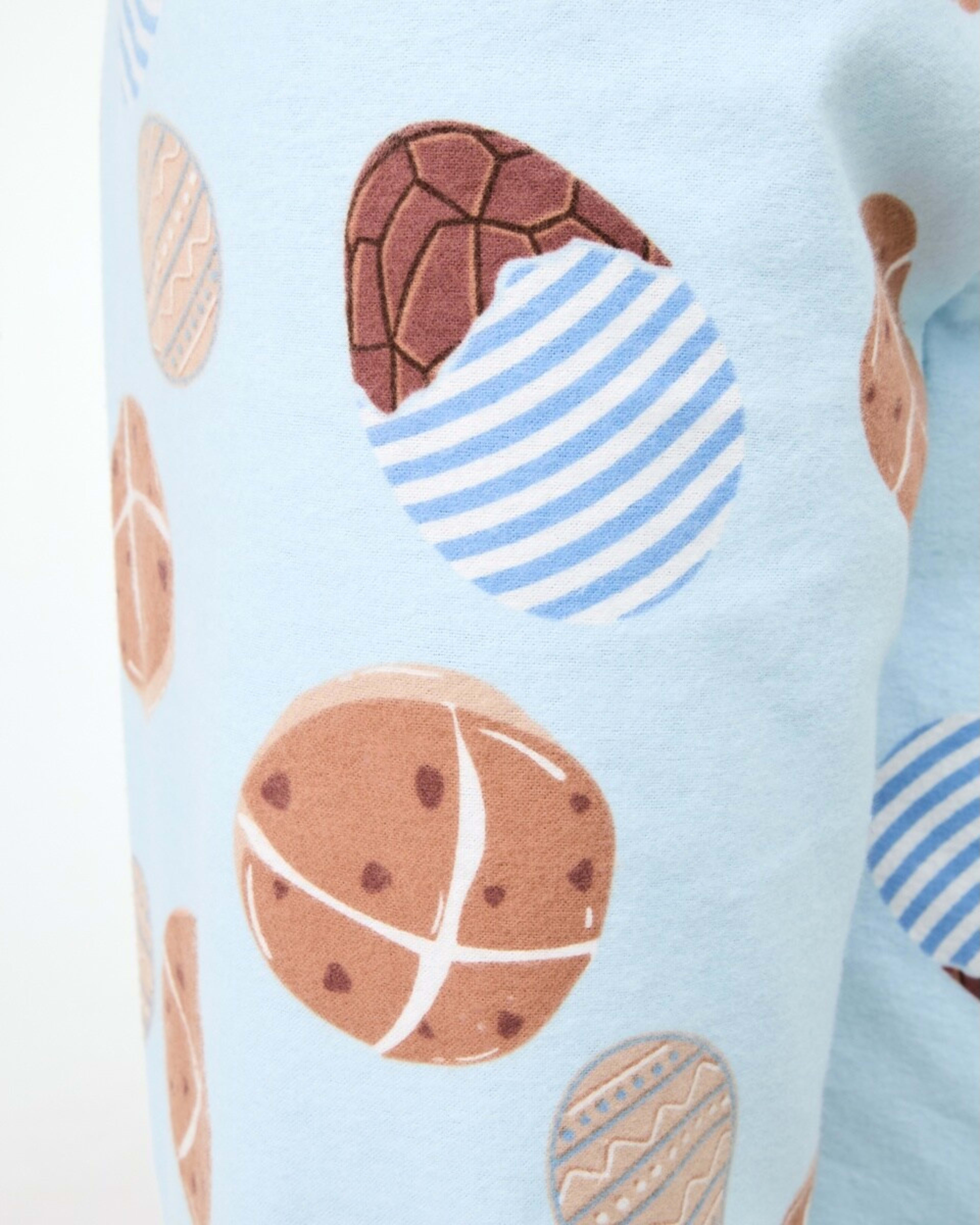 9 Print Flannel Family Matching Pyjama Set Blu Sweets, 9 of 9