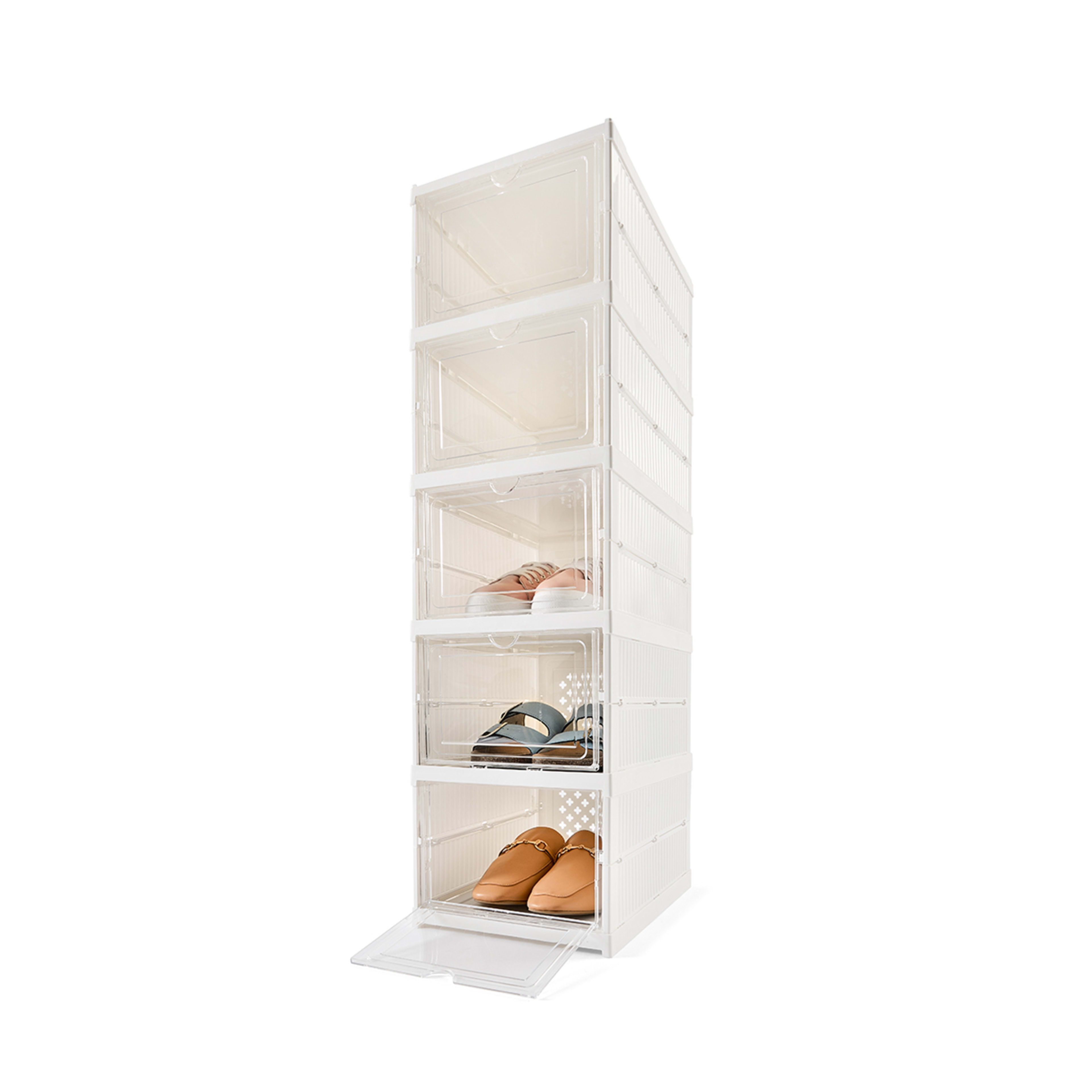 1 5 Tier Collapsible Shoe Box