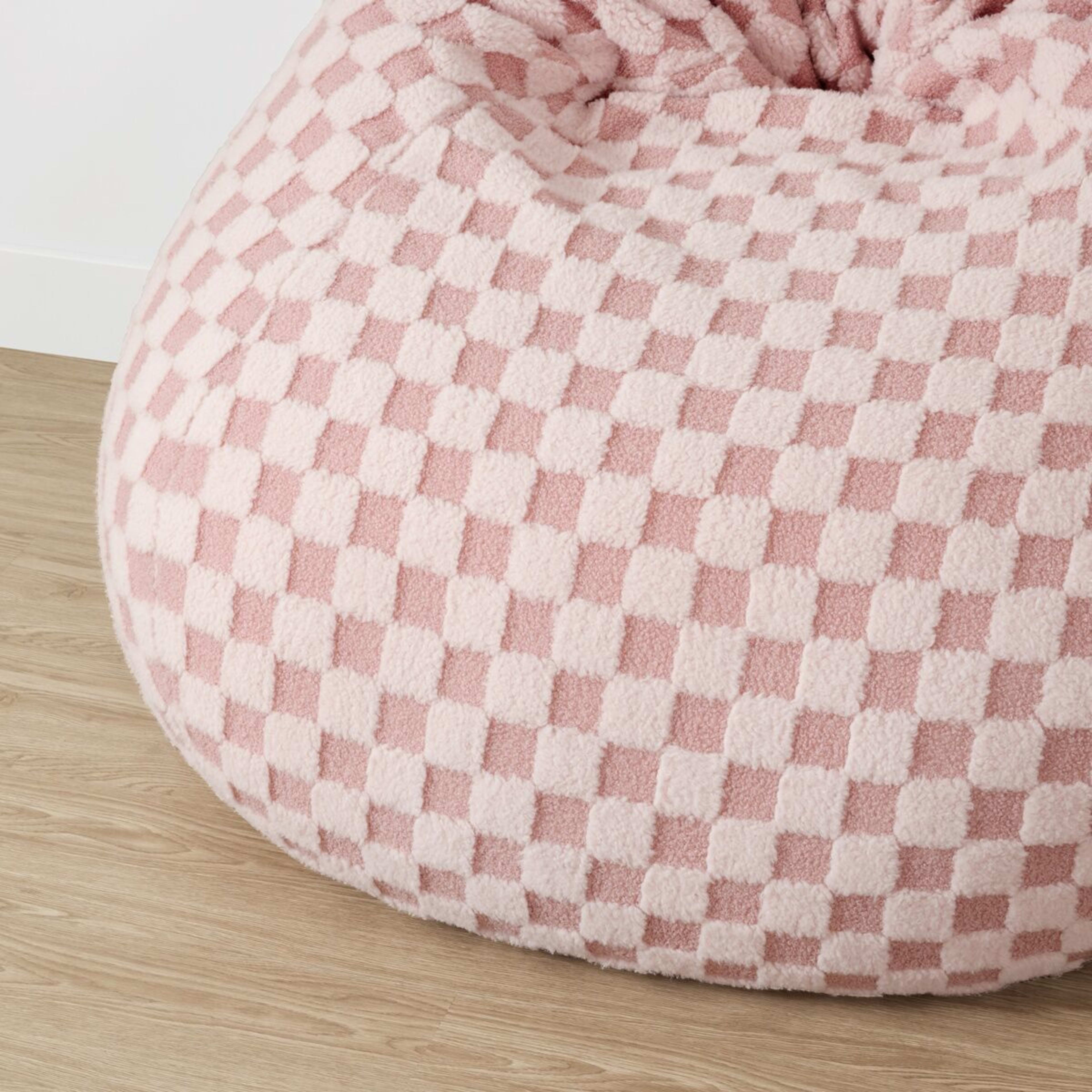 6 Checker Bean Bag - Pink, 6 of 7