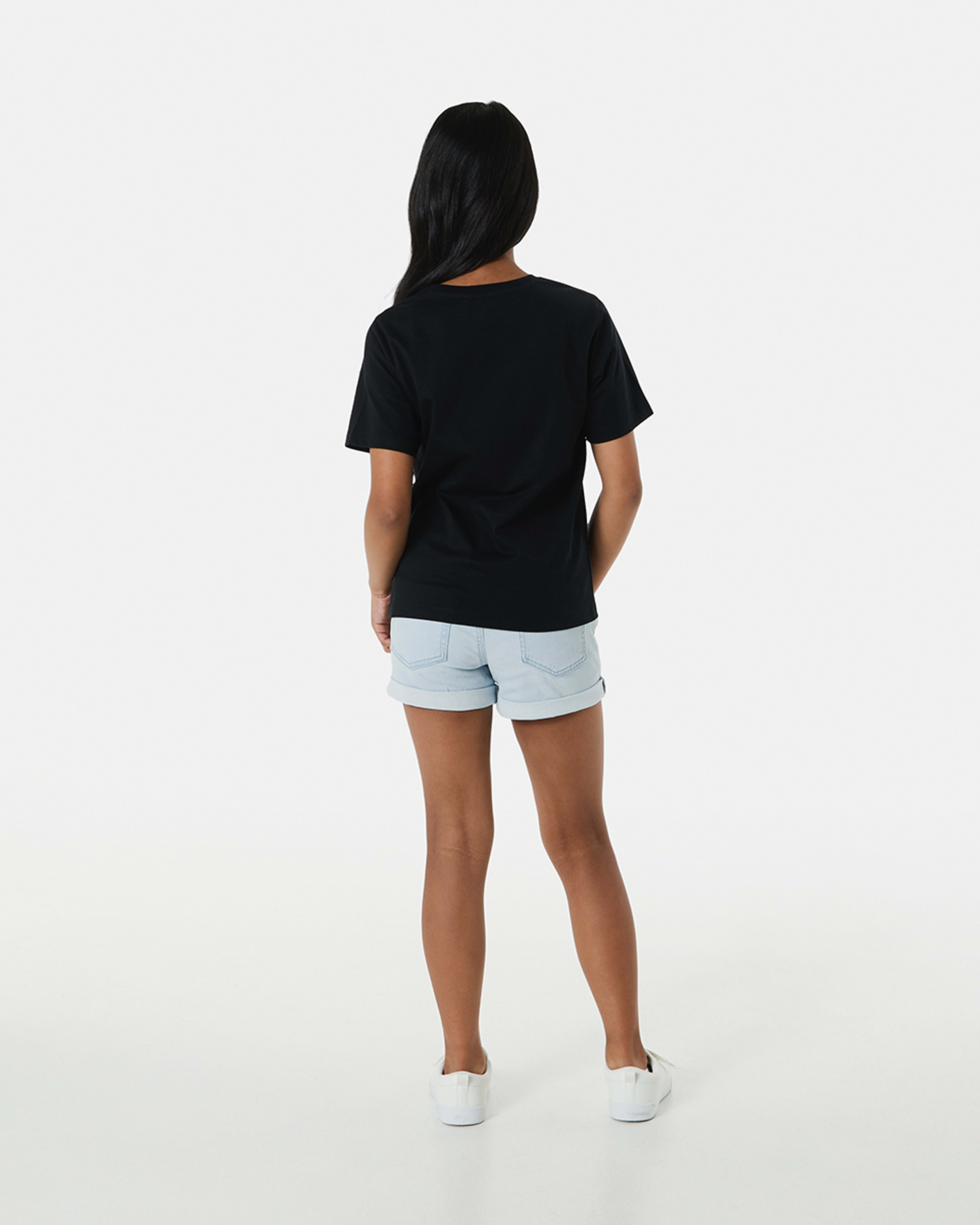 6 Short Sleeve Plain T-shirt BLACK, 6 of 8