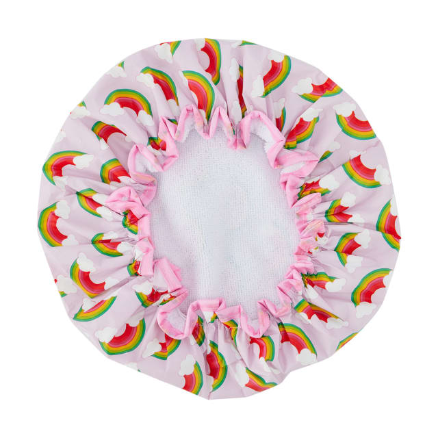 OXX Junior Choose Happy Shower Cap Rainbow Kmart NZ