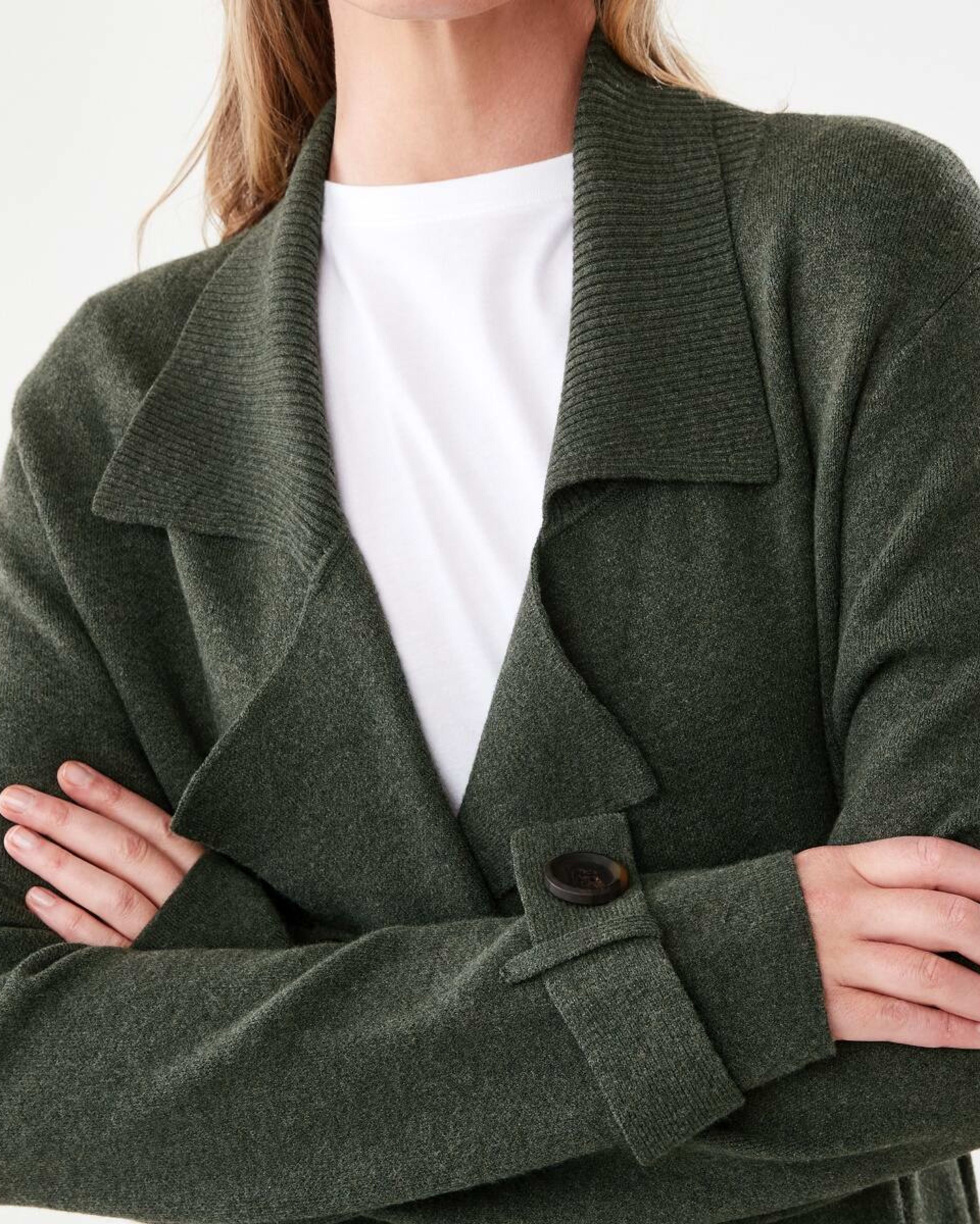 6 Trench Coatigan Grn Olive, 6 of 9