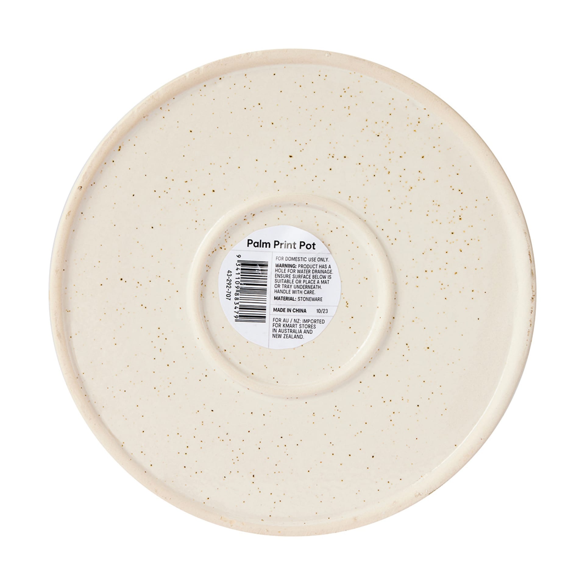 Palm Print Pot Kmart