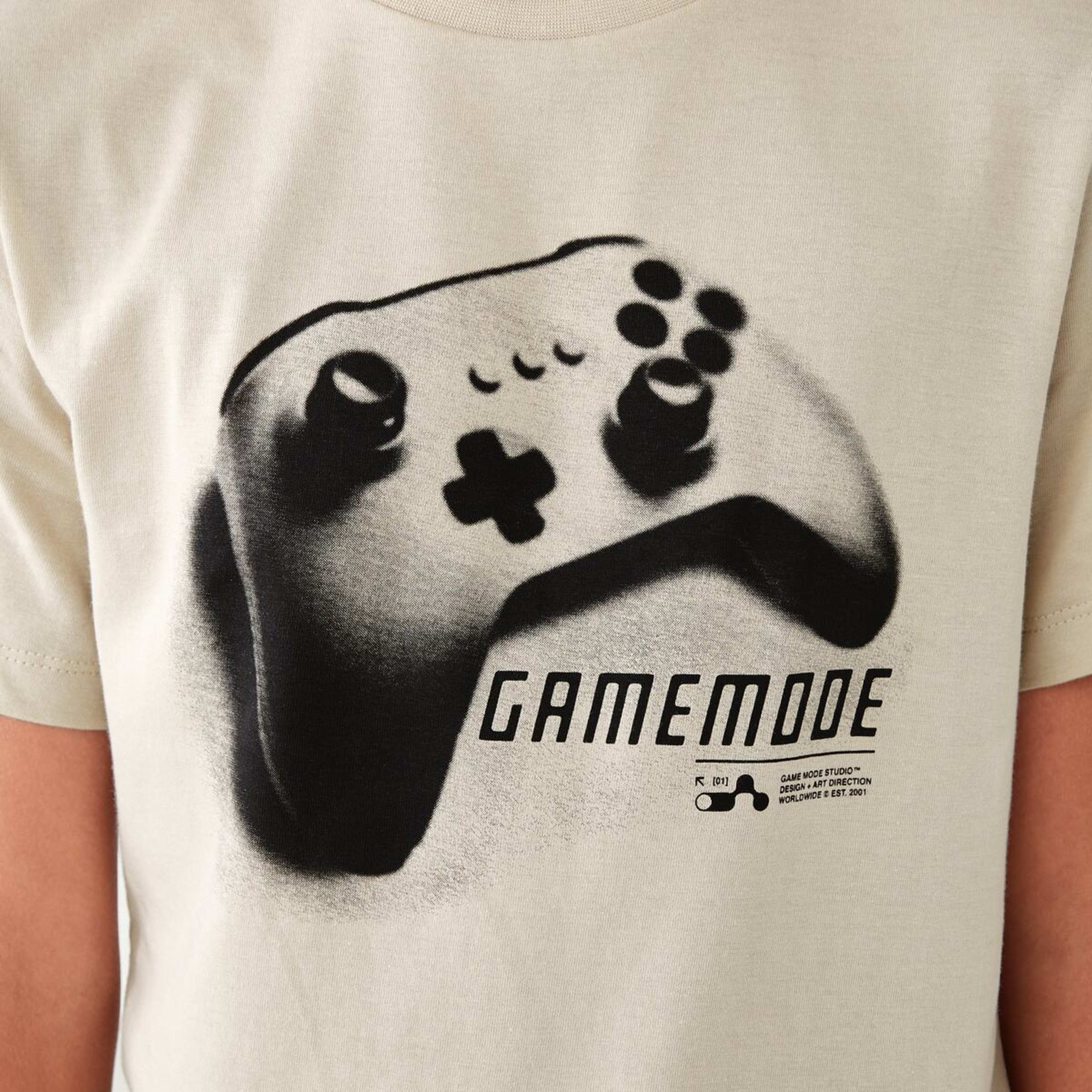 4 Short Sleeve Print T-shirt Game Mode Neutral, 4 of 8