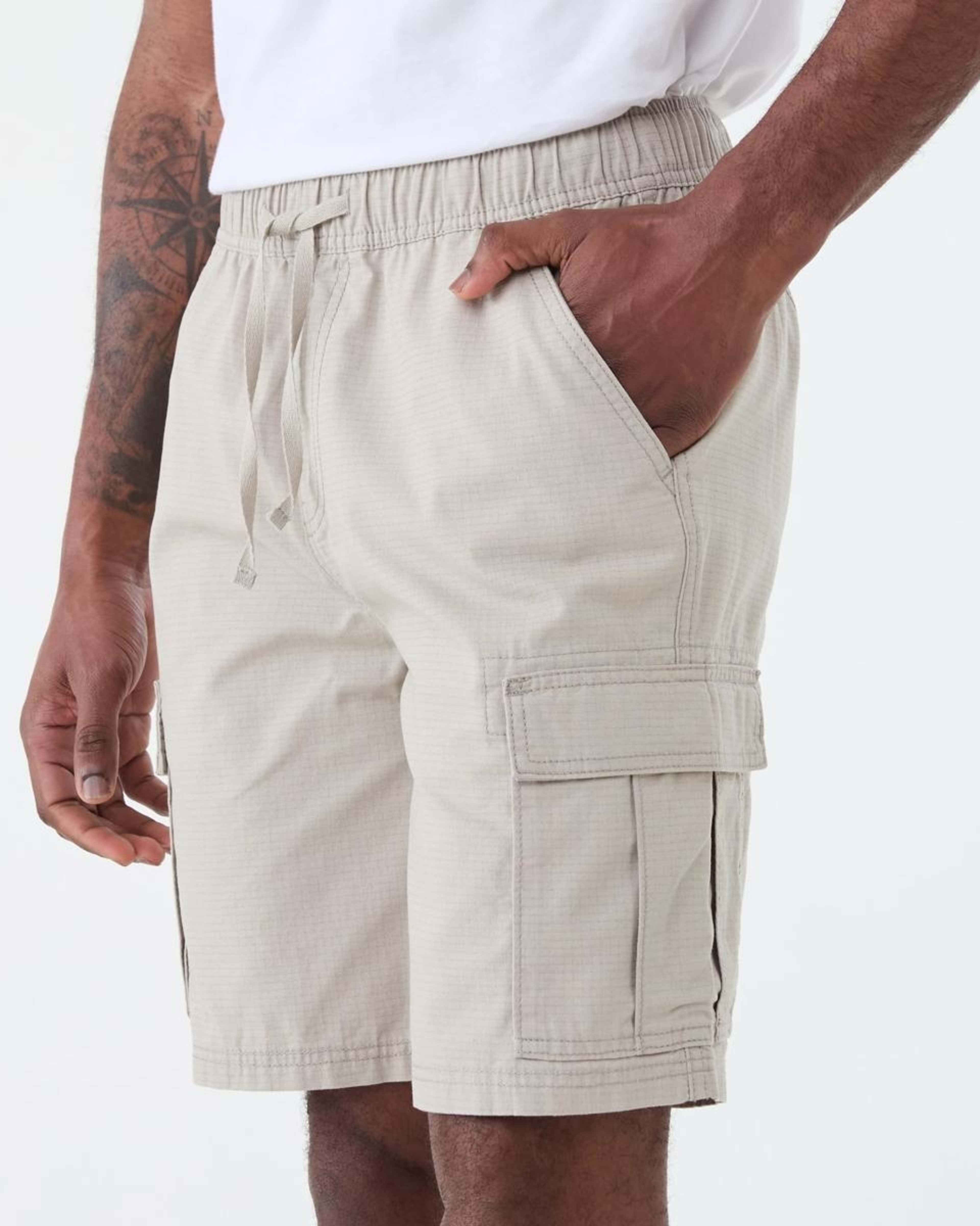 2 Textured Cargo Shorts SPACE DUST, 2 of 6