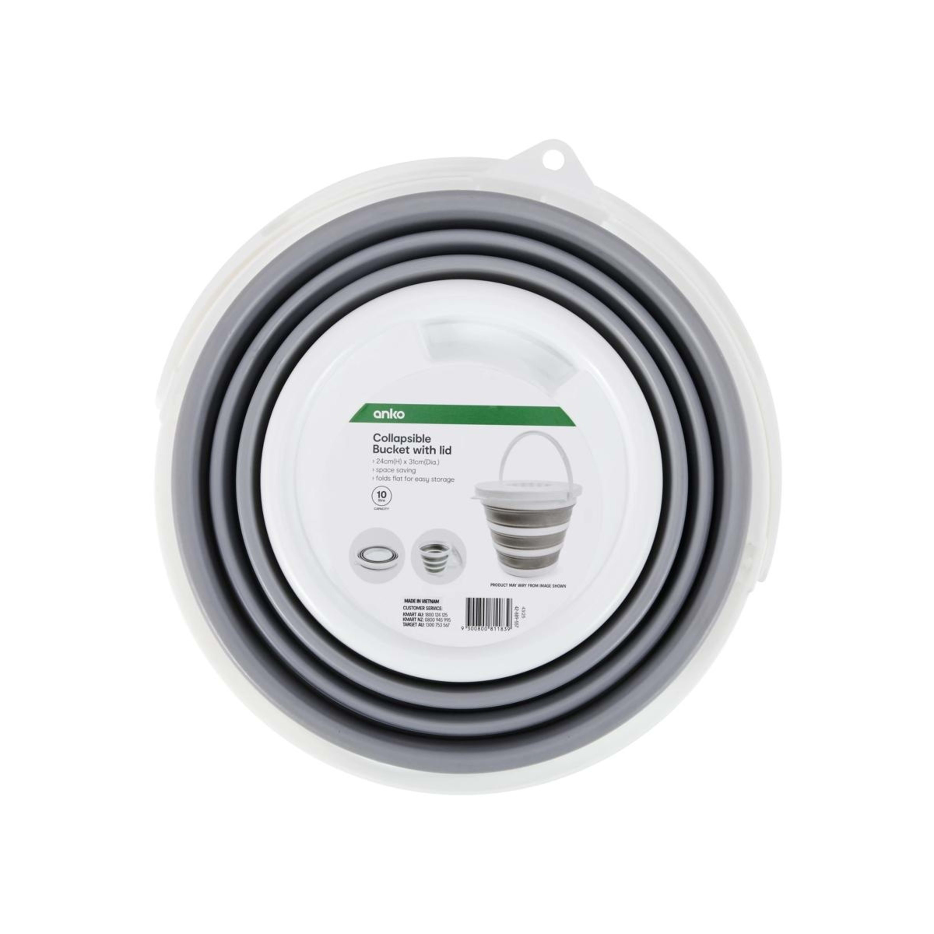 9 10L Collapsible Bucket with Lid, 9 of 10