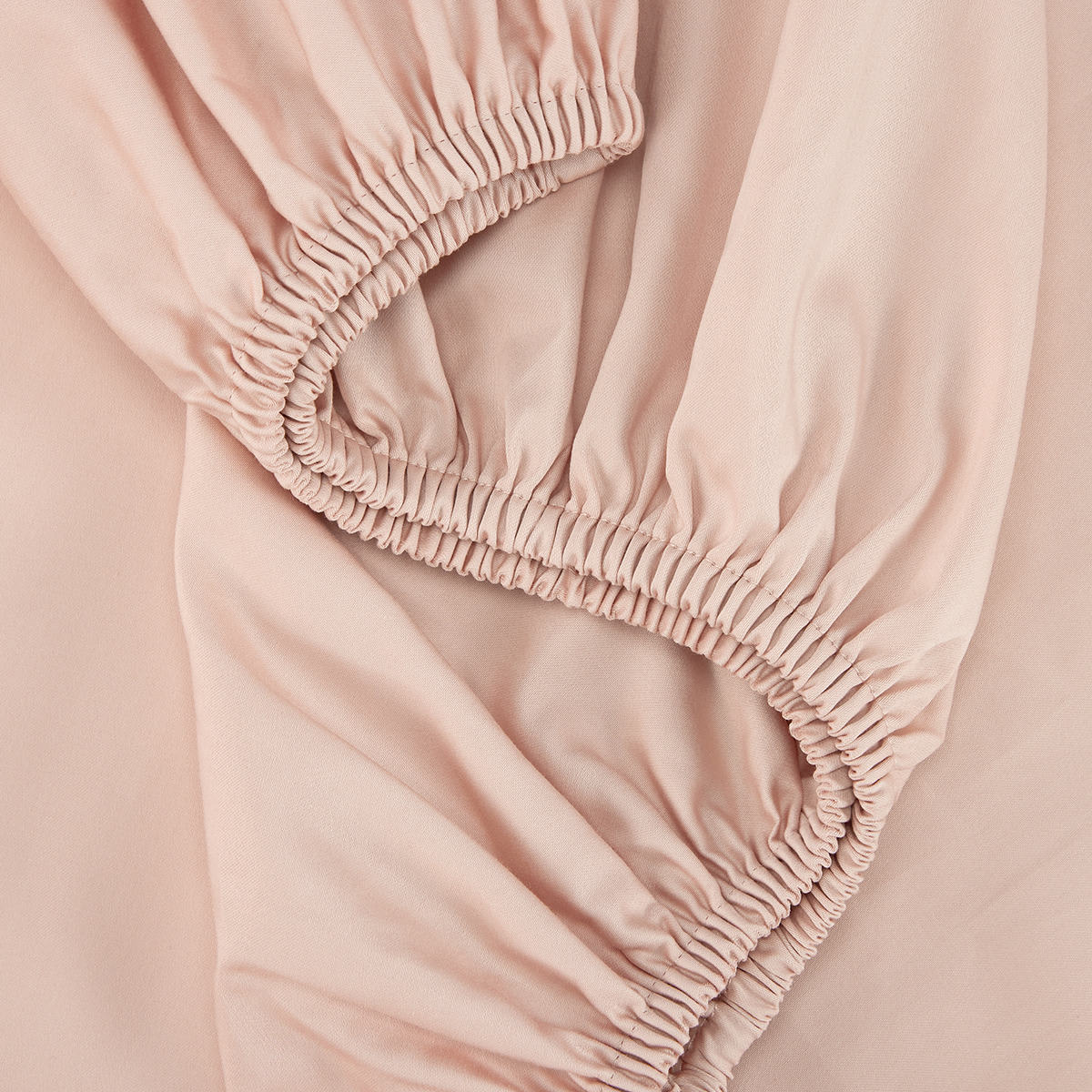 500 Thread Count Australian Grown Cotton Fitted Sheet King Bed, Pink