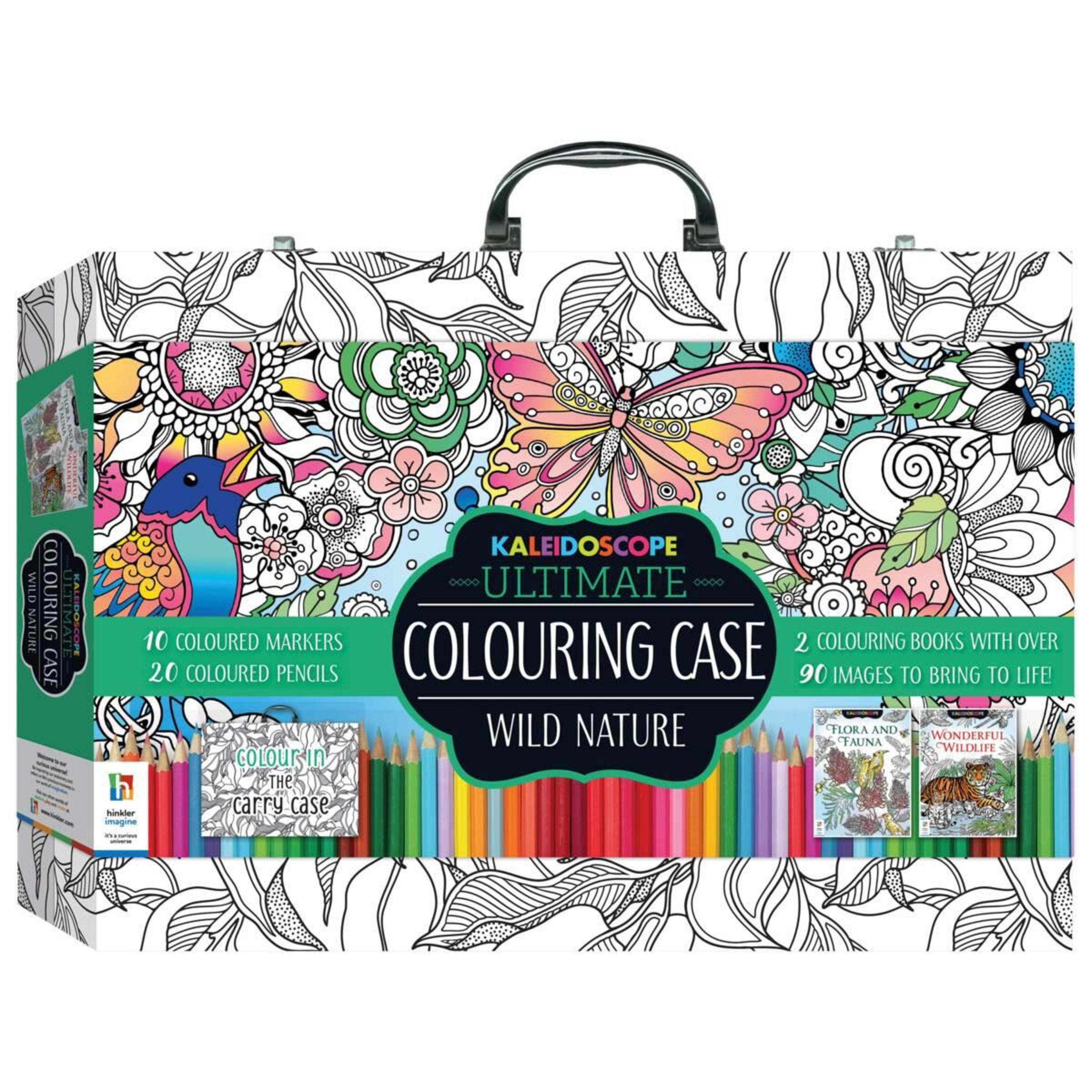 1 Kaleidoscope Ultimate Colouring Wild Nature Carry Case - Book, 1 of 7