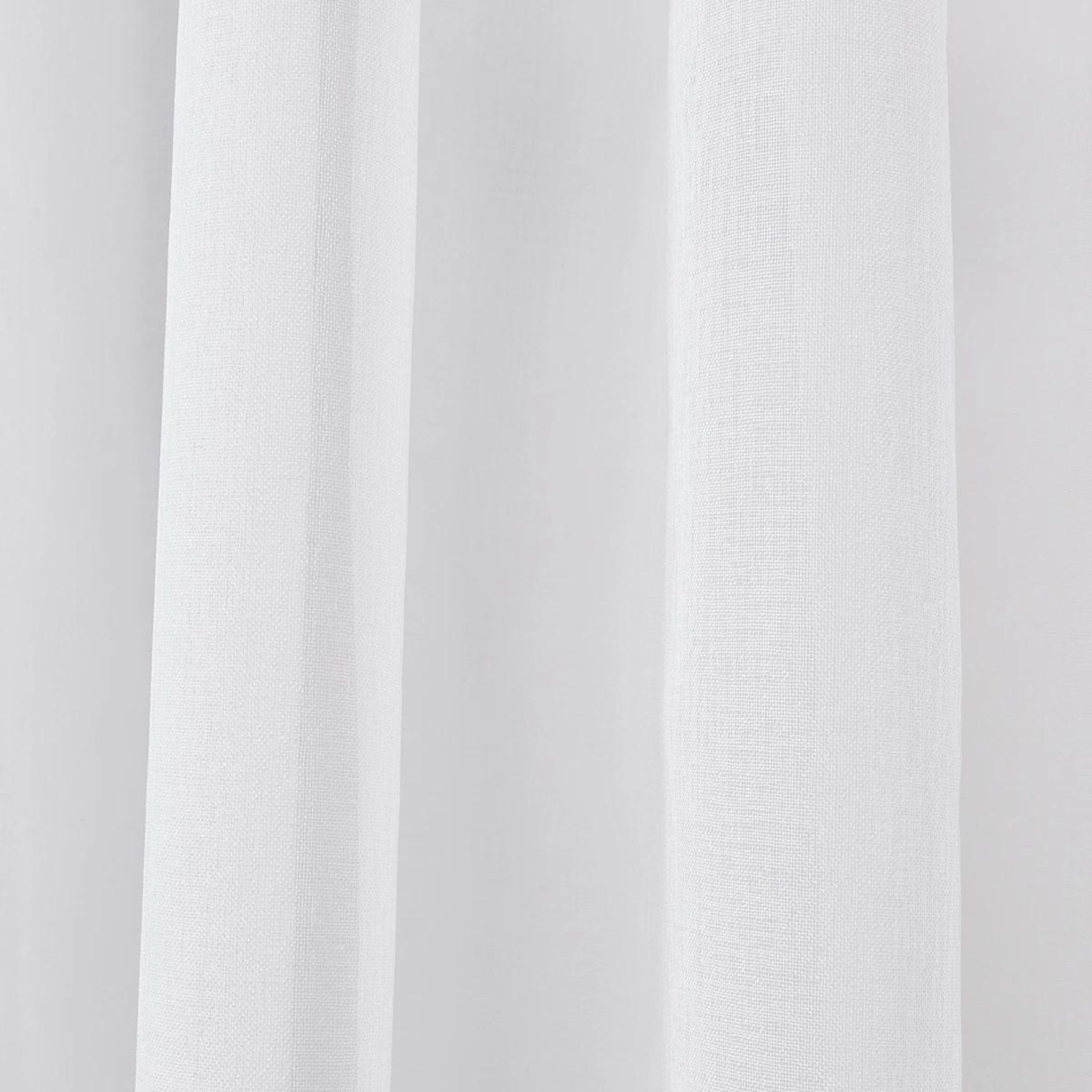 4 Toulouse Voile Tab Top Curtain White - 120cm x 213cm, 4 of 7