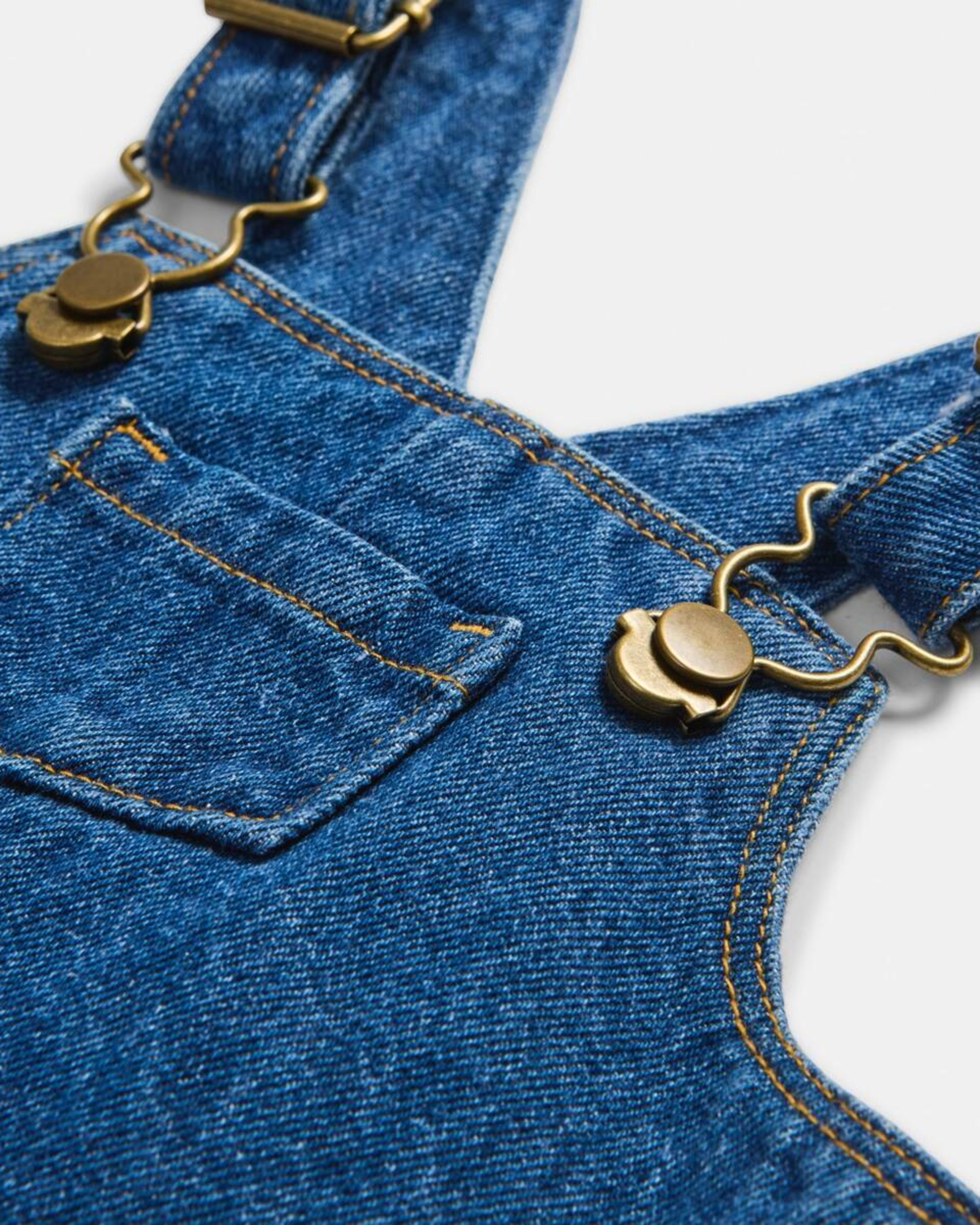 3 Pinafore Dress Mid Denim, 3 of 3