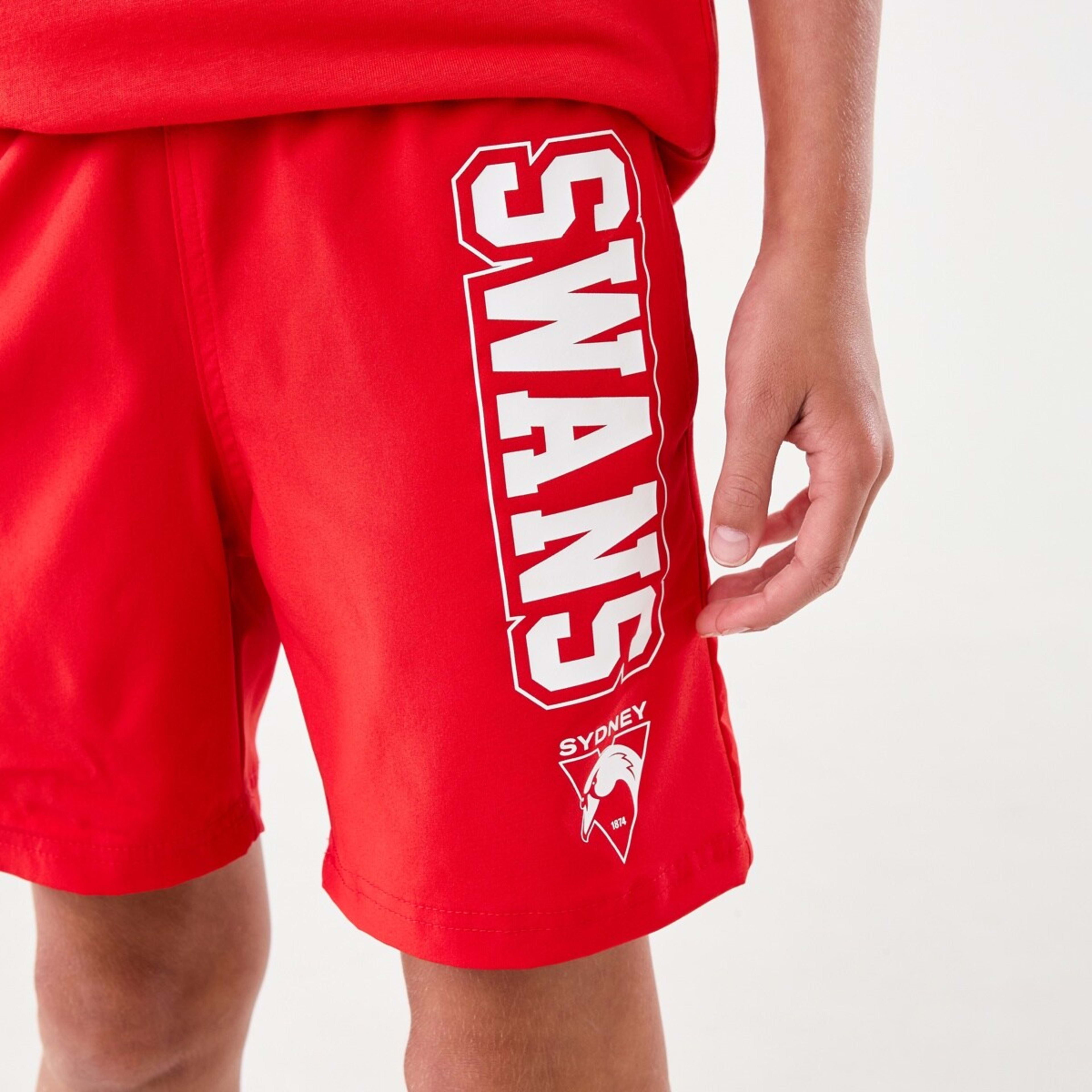 3 AFL Kids Shorts Swans, 3 of 8