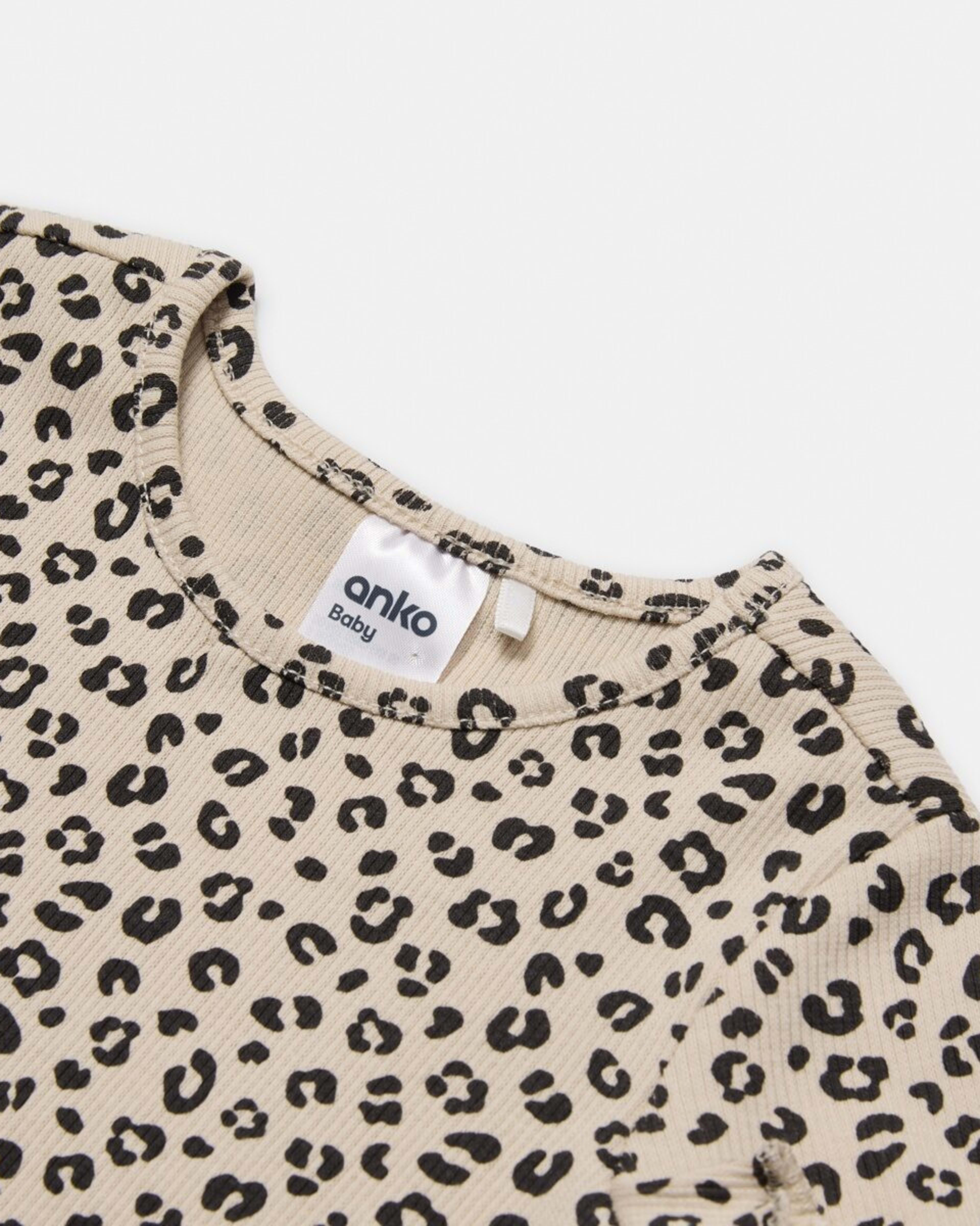6 3 Pack T-shirts Brown Leopard, 6 of 8