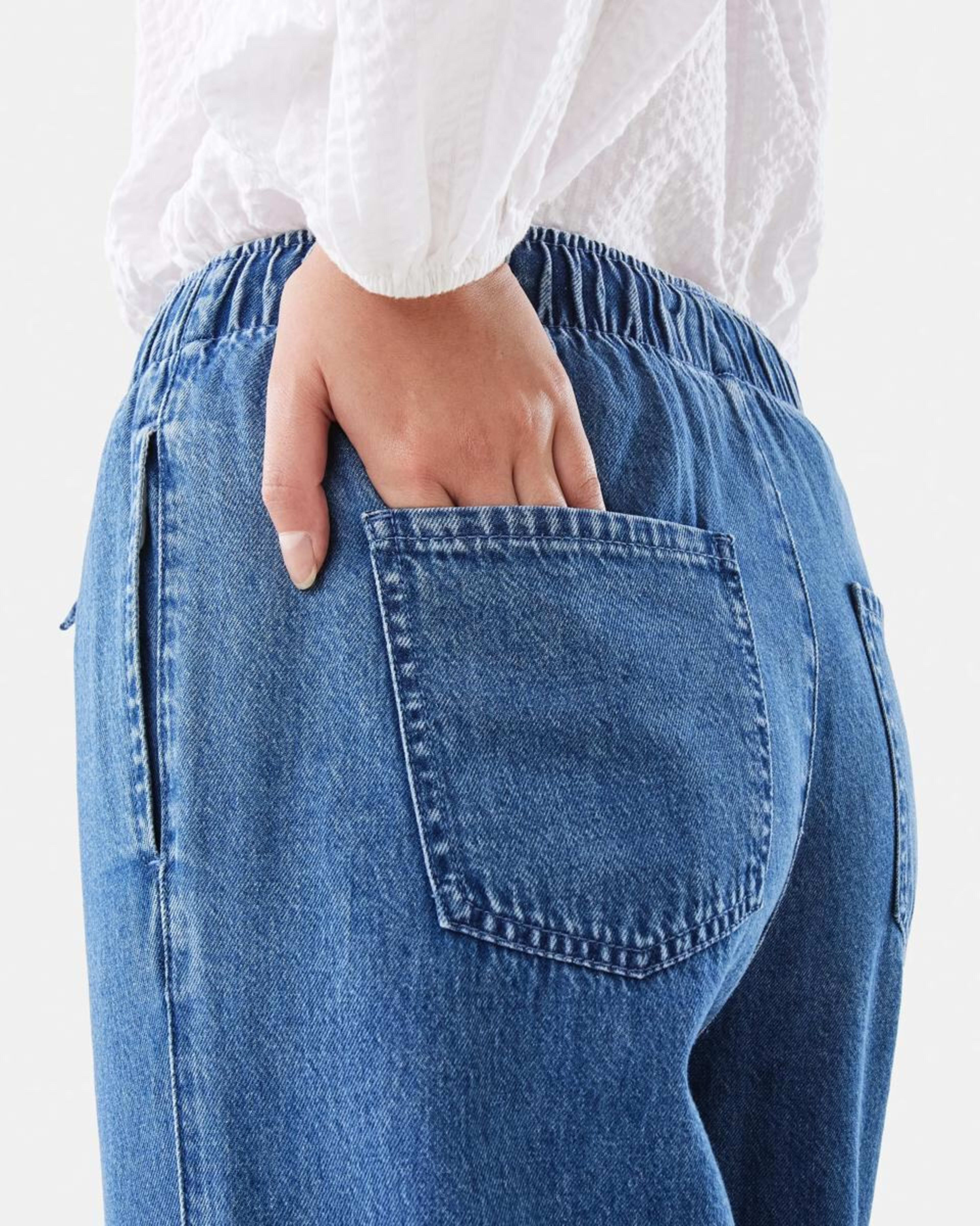 7 Comfort Wide Leg Jeans MID WASH, 7 of 9