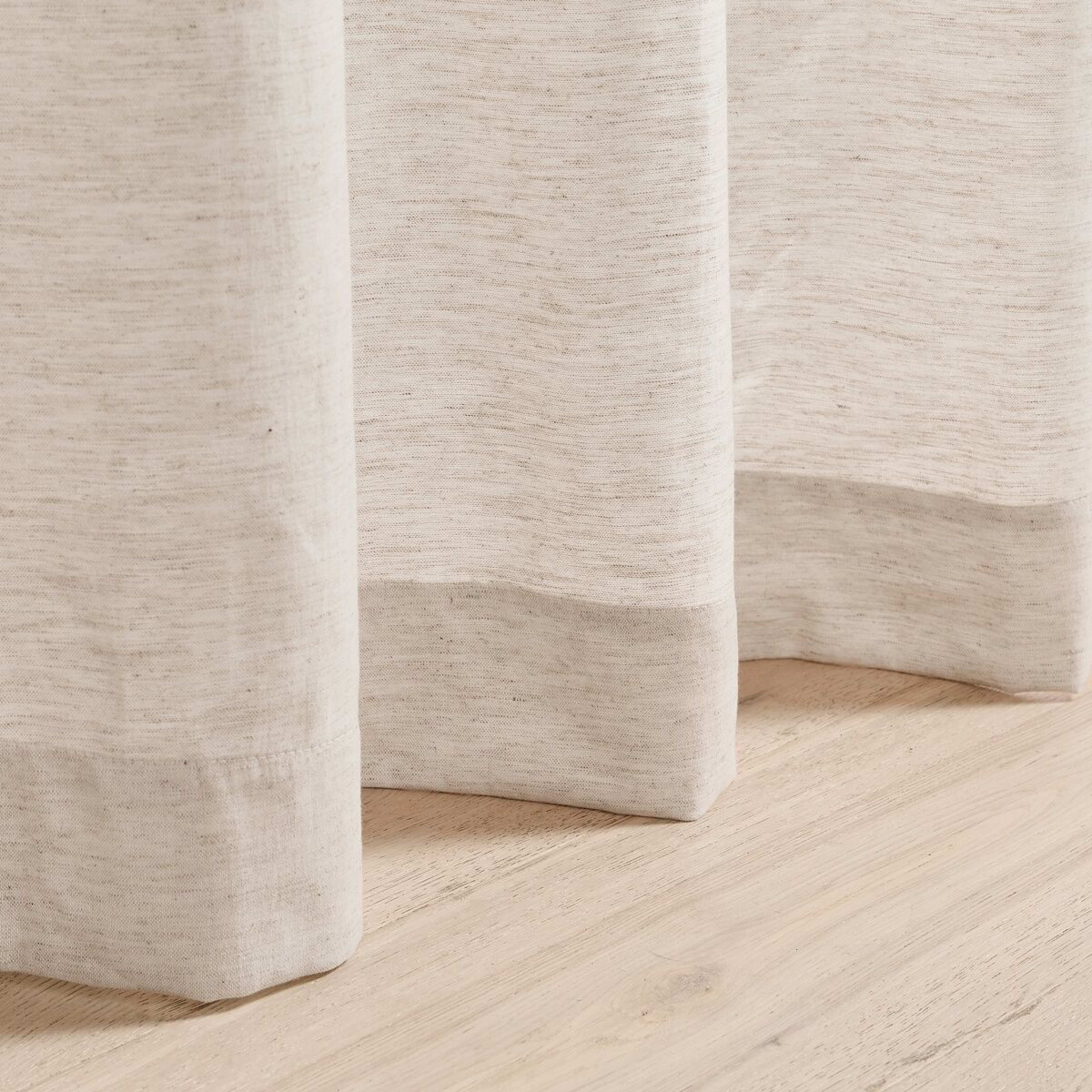 5 Cairo Wide Curtain - Beige, 5 of 5