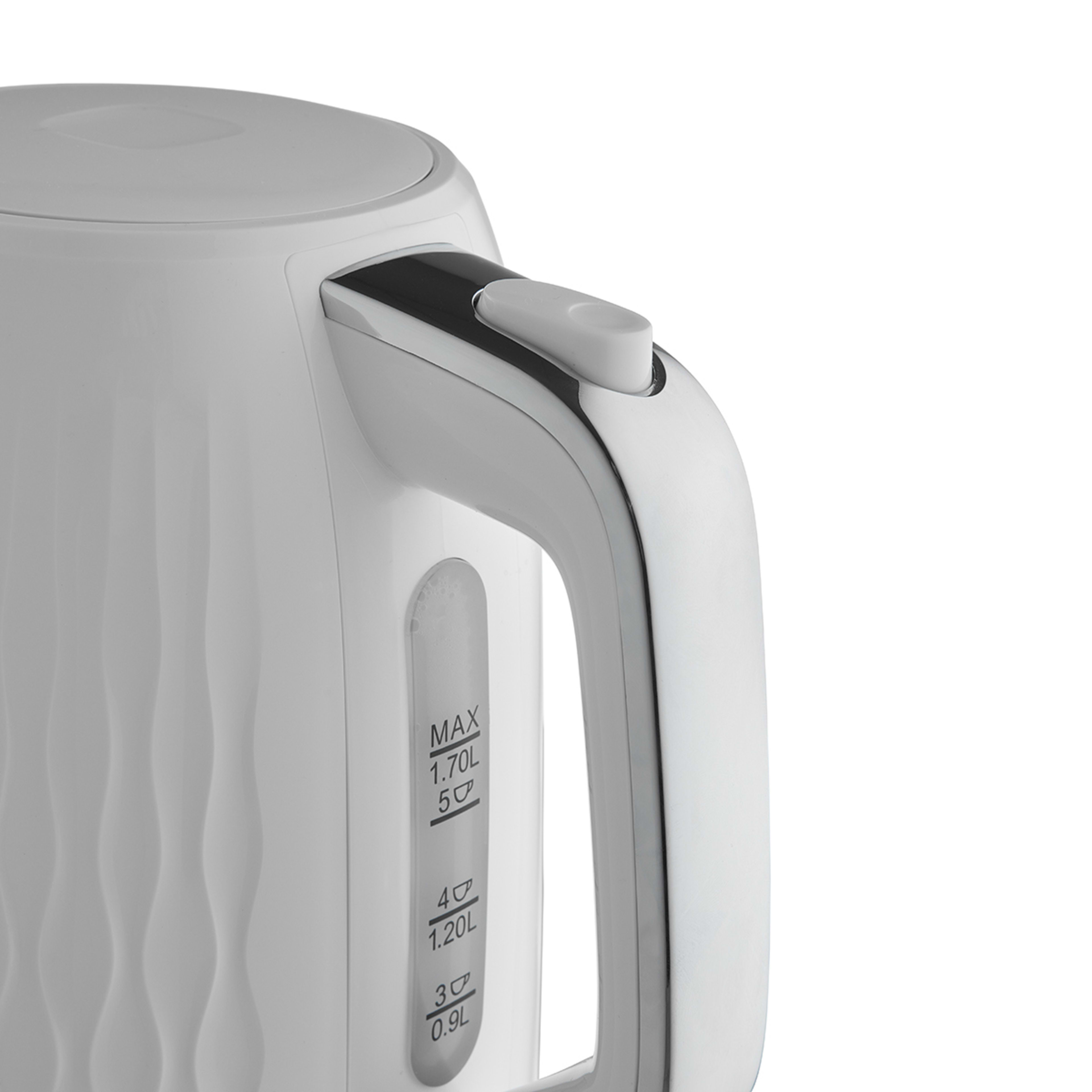 6 1.7L Kettle - White and Silver Look, 6 of 8