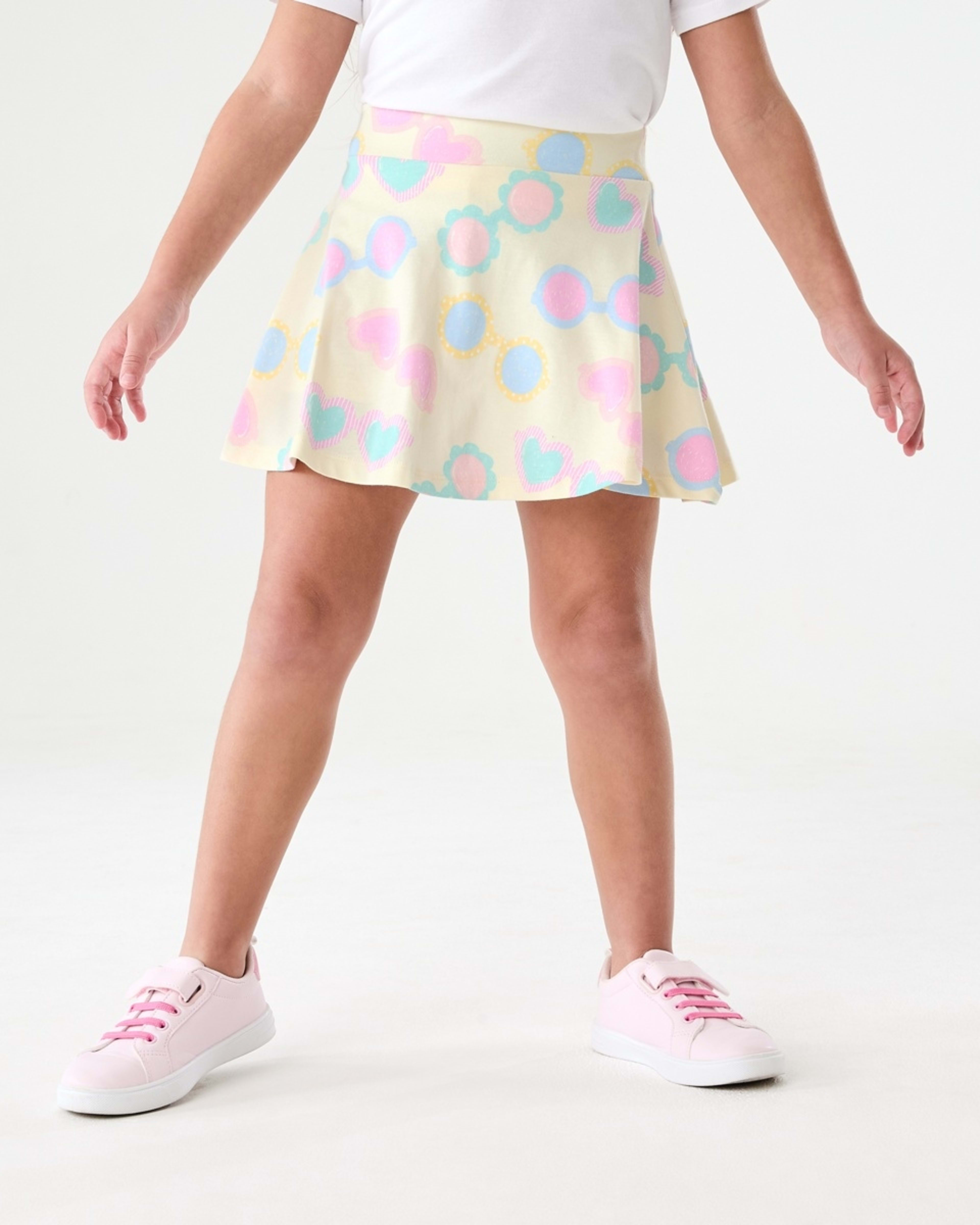 1 Knit Skort SHADES OF FUN PEAR SORBET, 1 of 6