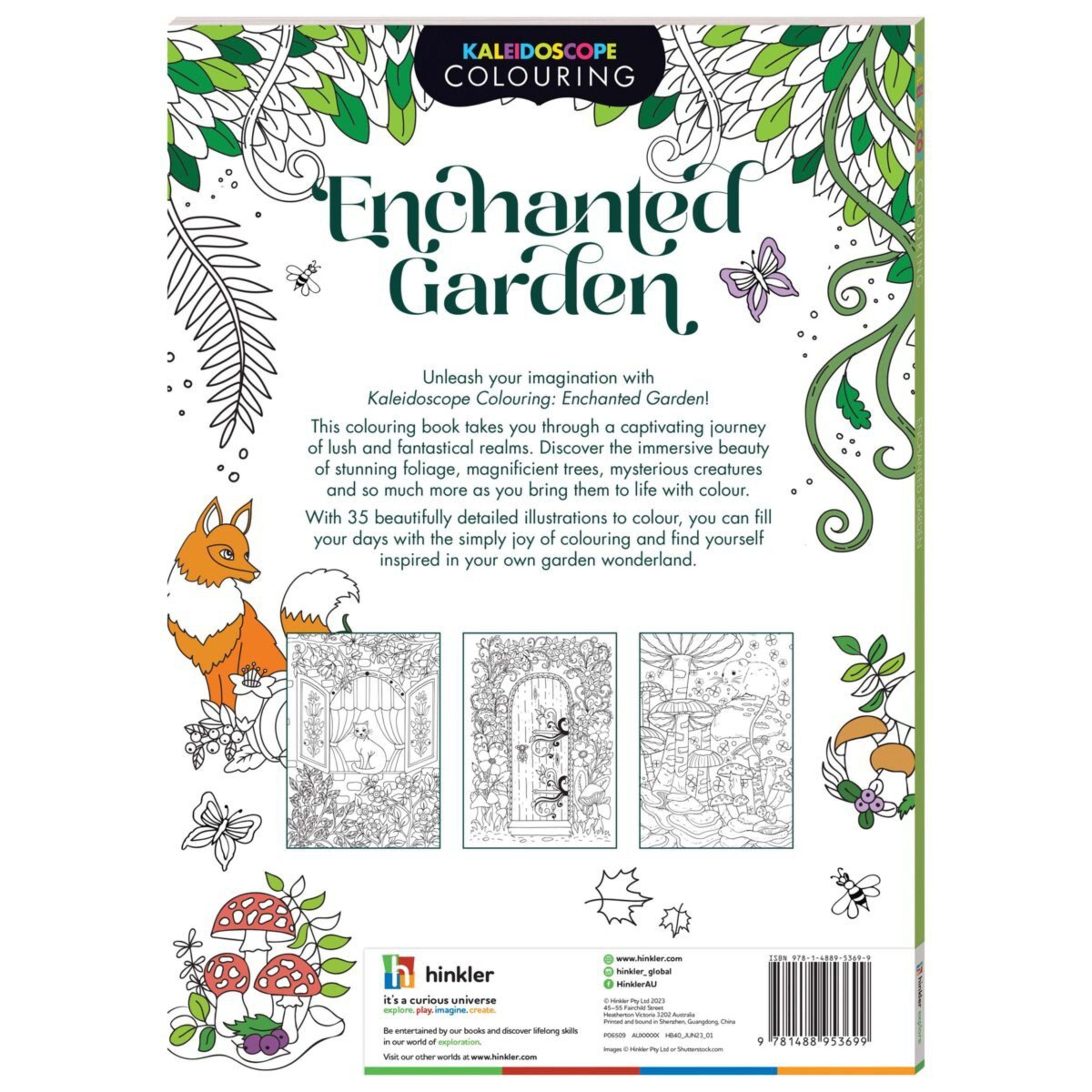 Kaleidoscope Colouring Enchanted Garden Colouring Book Kmart