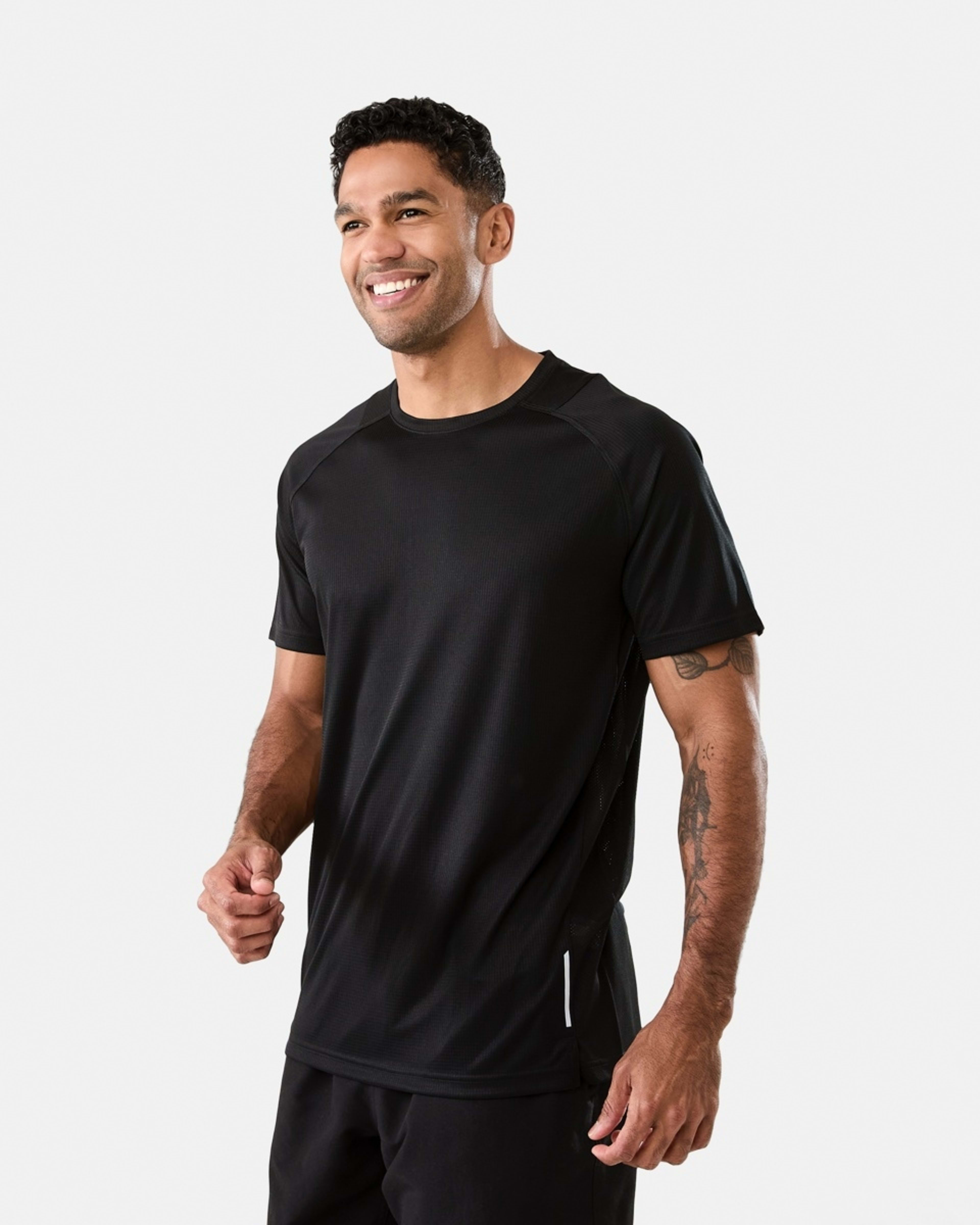 2 Active Mens Performance T-shirt BLACK, 2 of 5