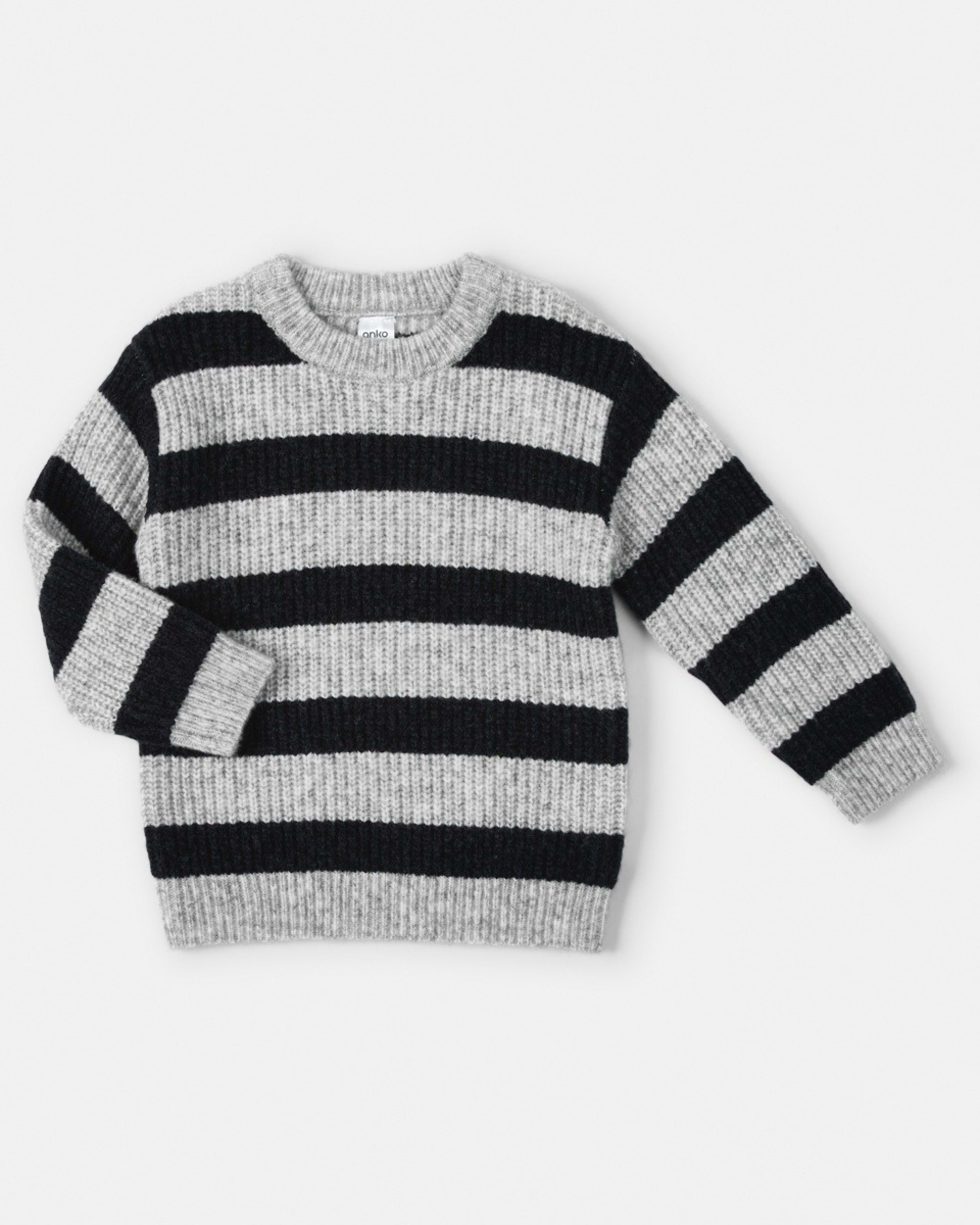 7 Stripe Crew Neck Top Wide Stripe Navy, 7 of 8