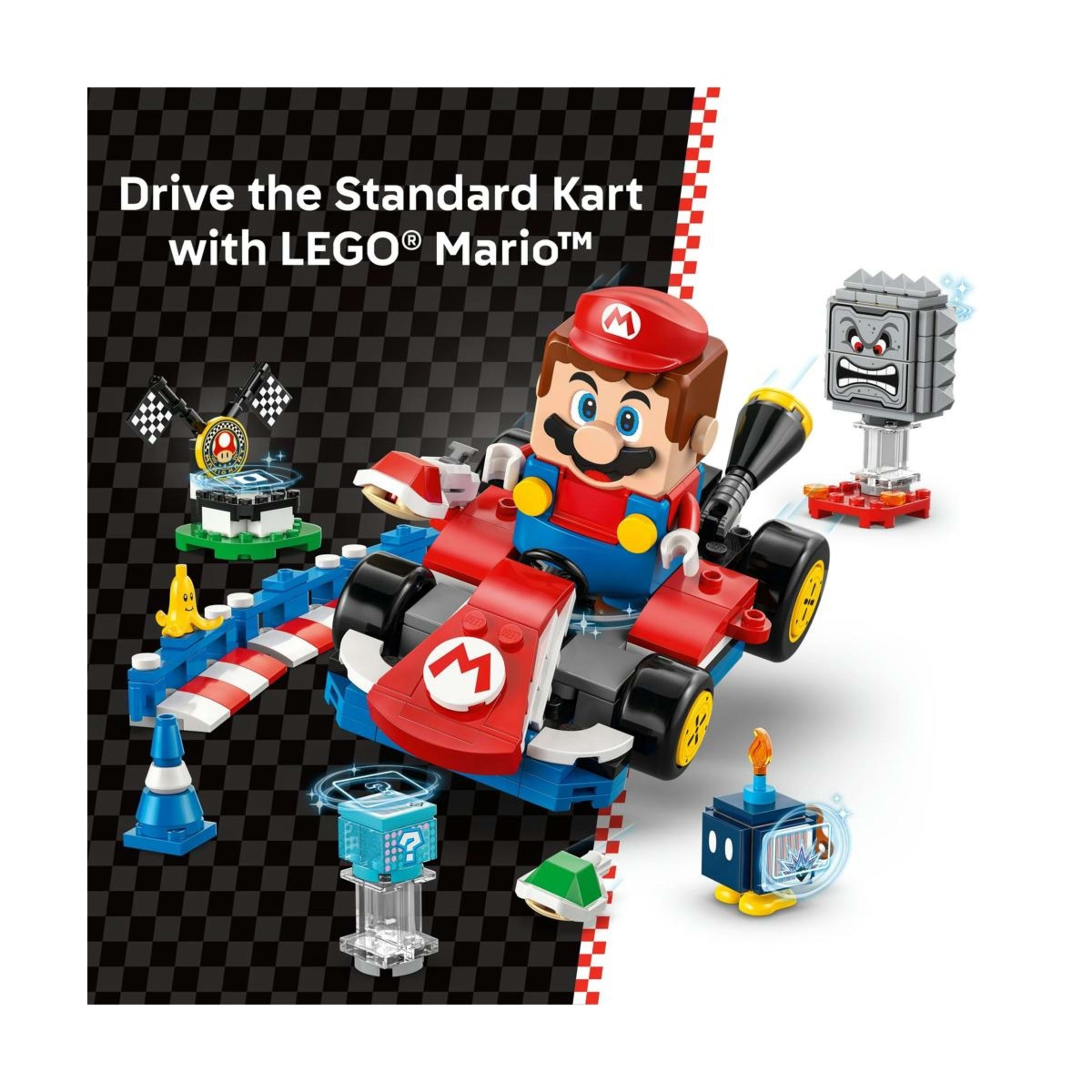 4 LEGO Super Mario: Mario Kart  Interactive LEGO Mario & Standard Kart 72043, 4 of 10