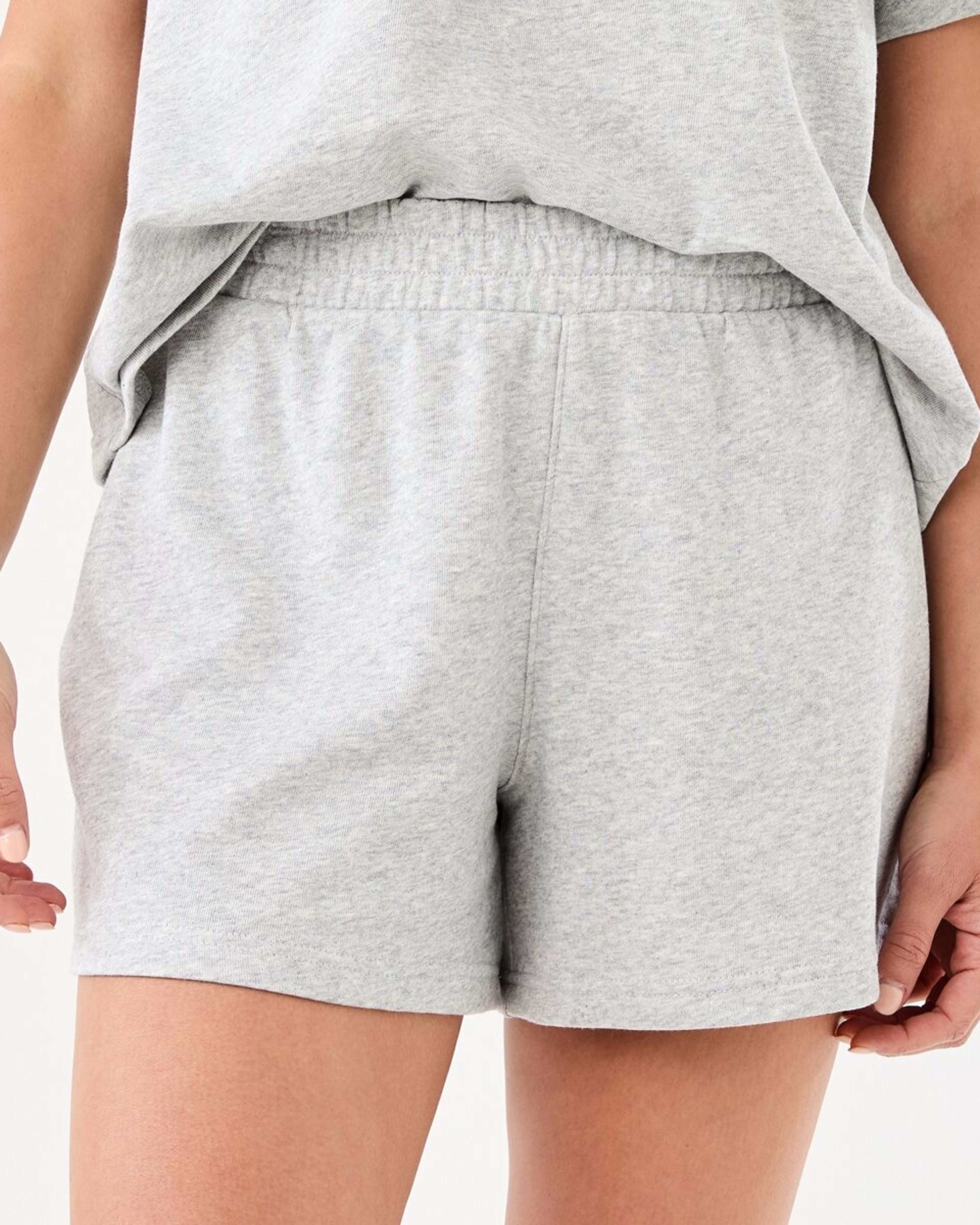 1 Active Womens Terry Everyday Shorts Grey Marle, 1 of 6