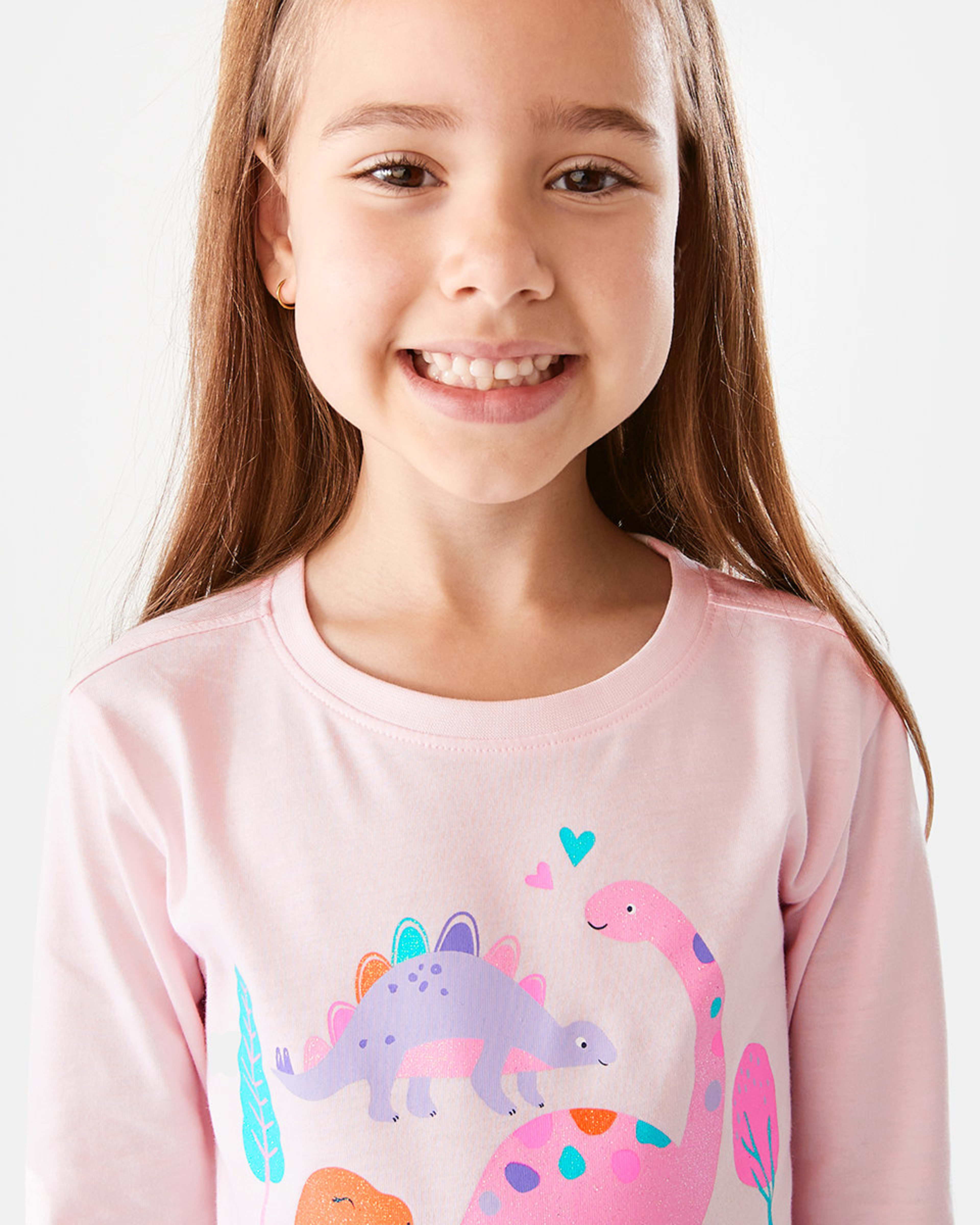 3 Long Sleeve Placement Print T-shirt Dinosaurs, 3 of 8