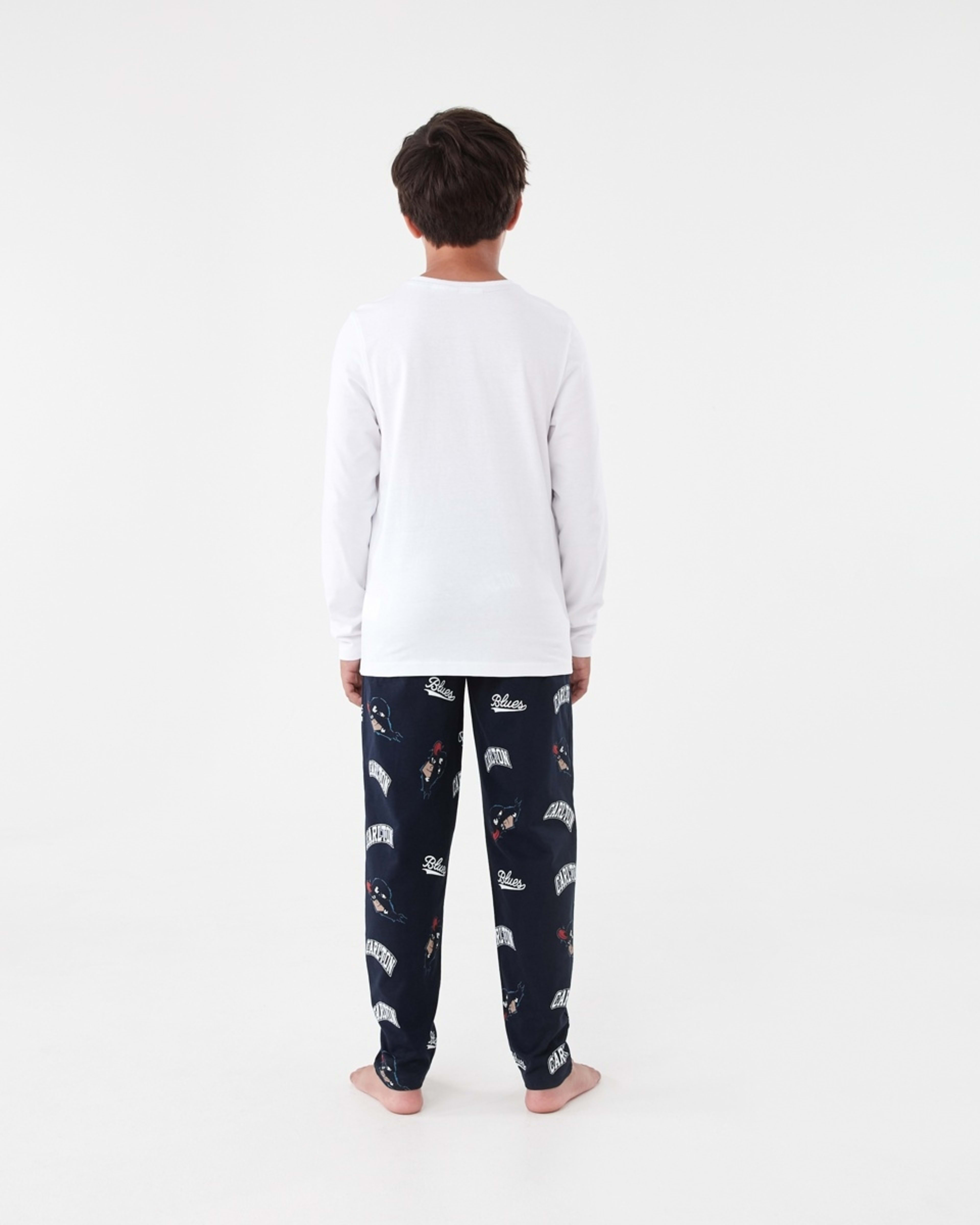 2 Official AFL Kids Pyjama Set Carlton, 2 of 9