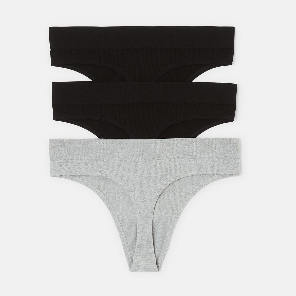 3 Pack Rib Seamfree Gstring Briefs Kmart
