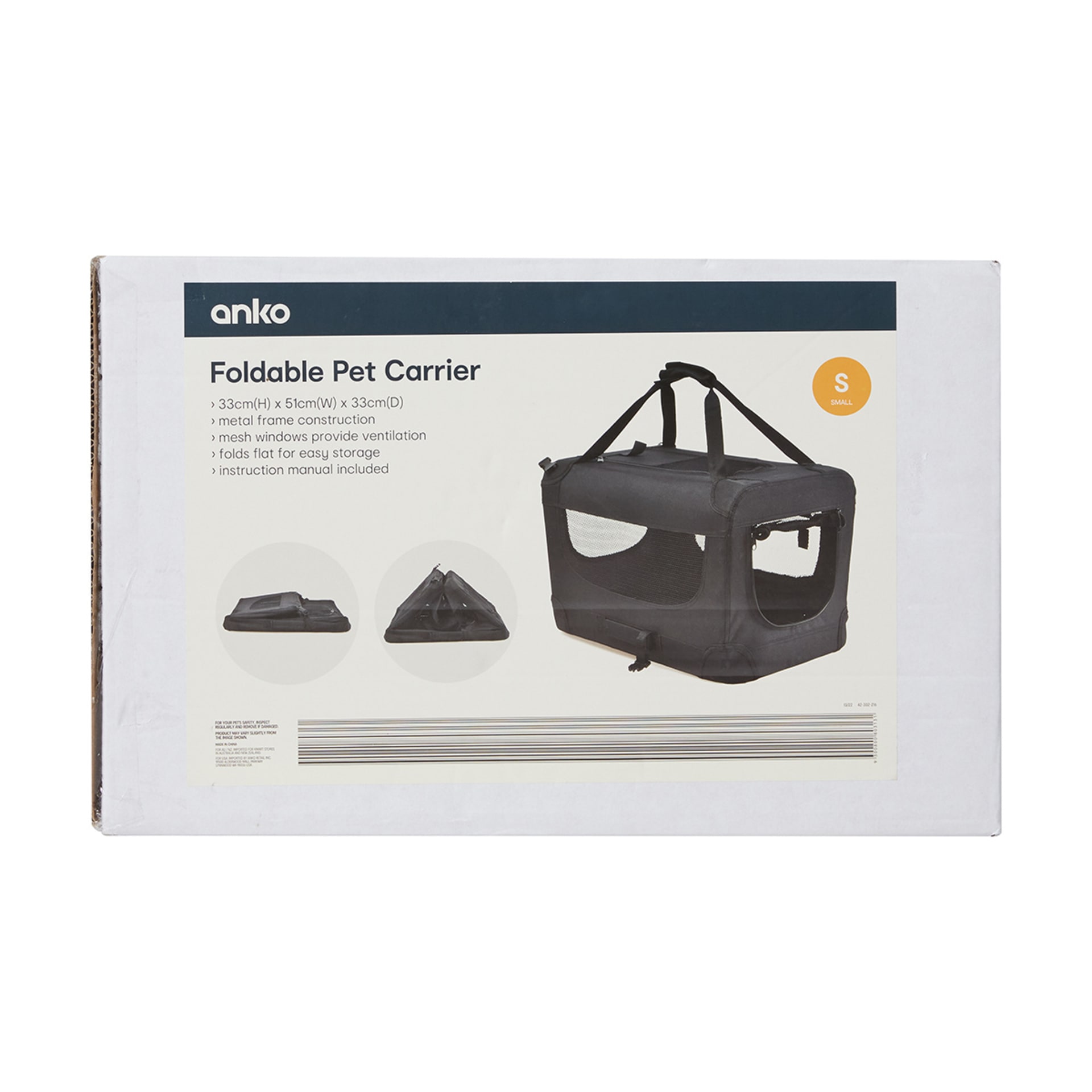 Pet Carrier Foldable Small Kmart