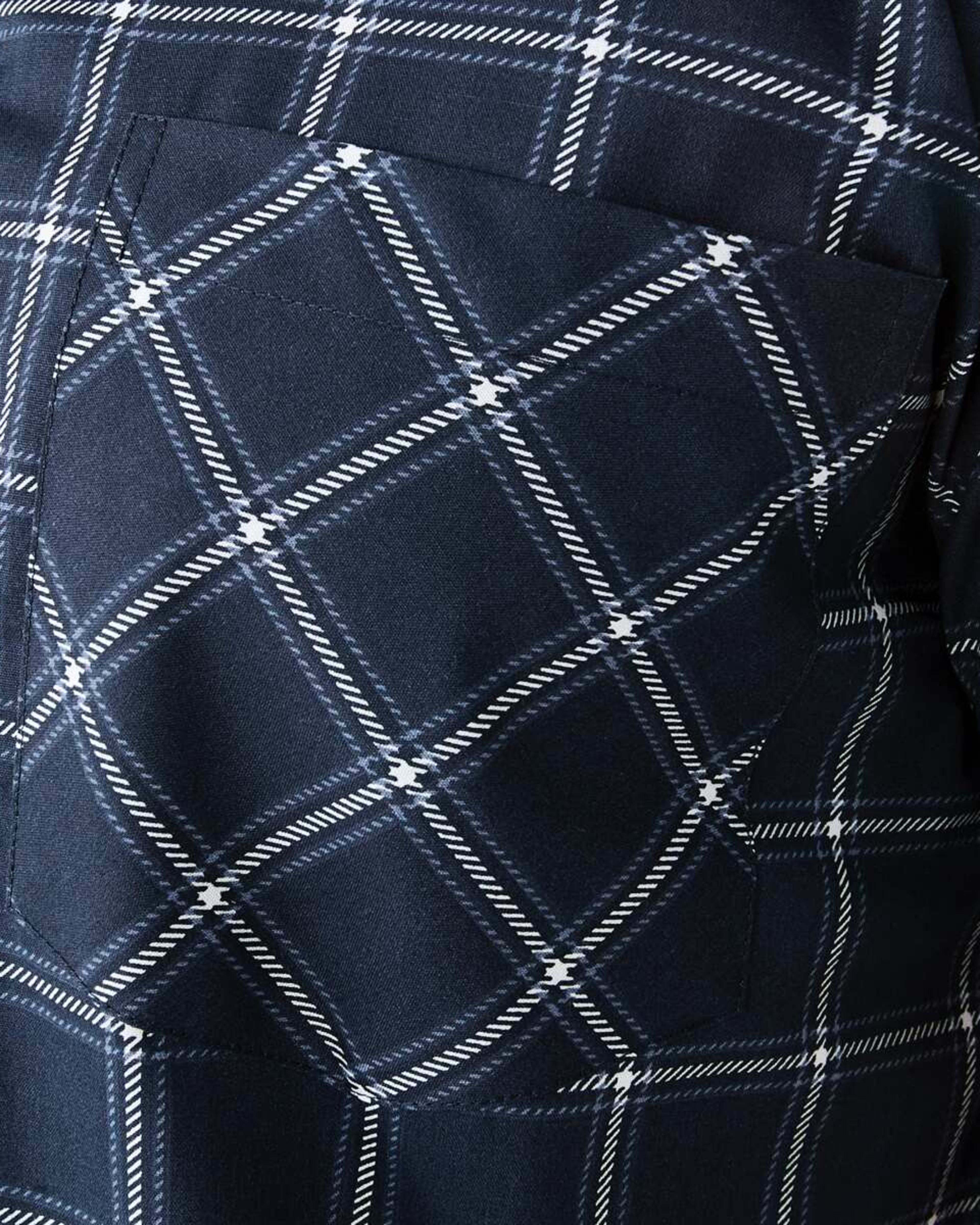 6 Short Leg Woven Pyjama Set Cotters Check, 6 of 9