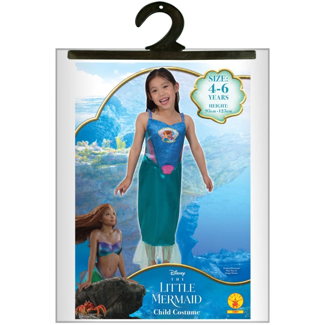 Disney Ariel The Little Mermaid Kids Costume Ages 46 Kmart